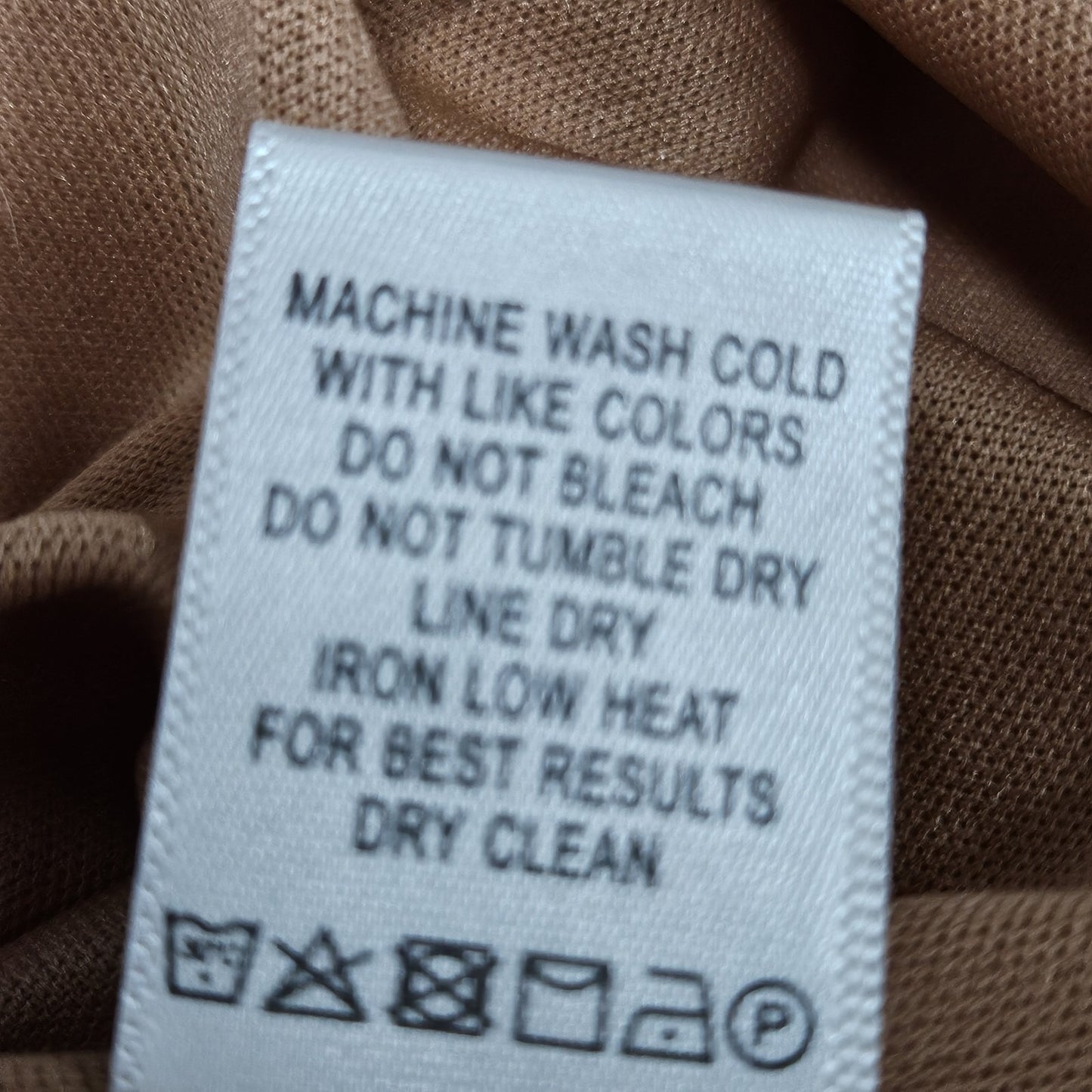 NWT Loveriche Camel Orange Linen Blend Long Bell Sleeves Lined Short Dress Large