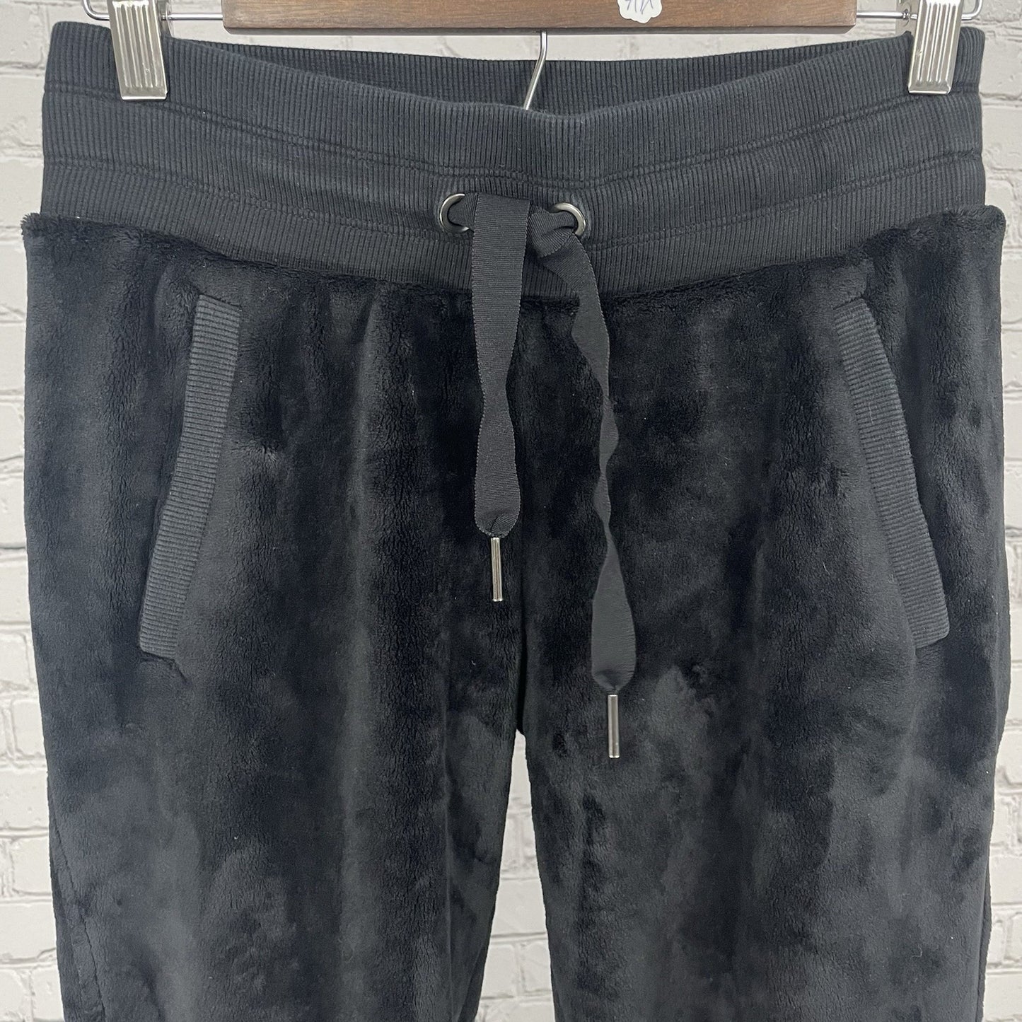 Athleta Black Double Cozy Karma Jogger Soft Plush Sweatpants Size XS (27x26)