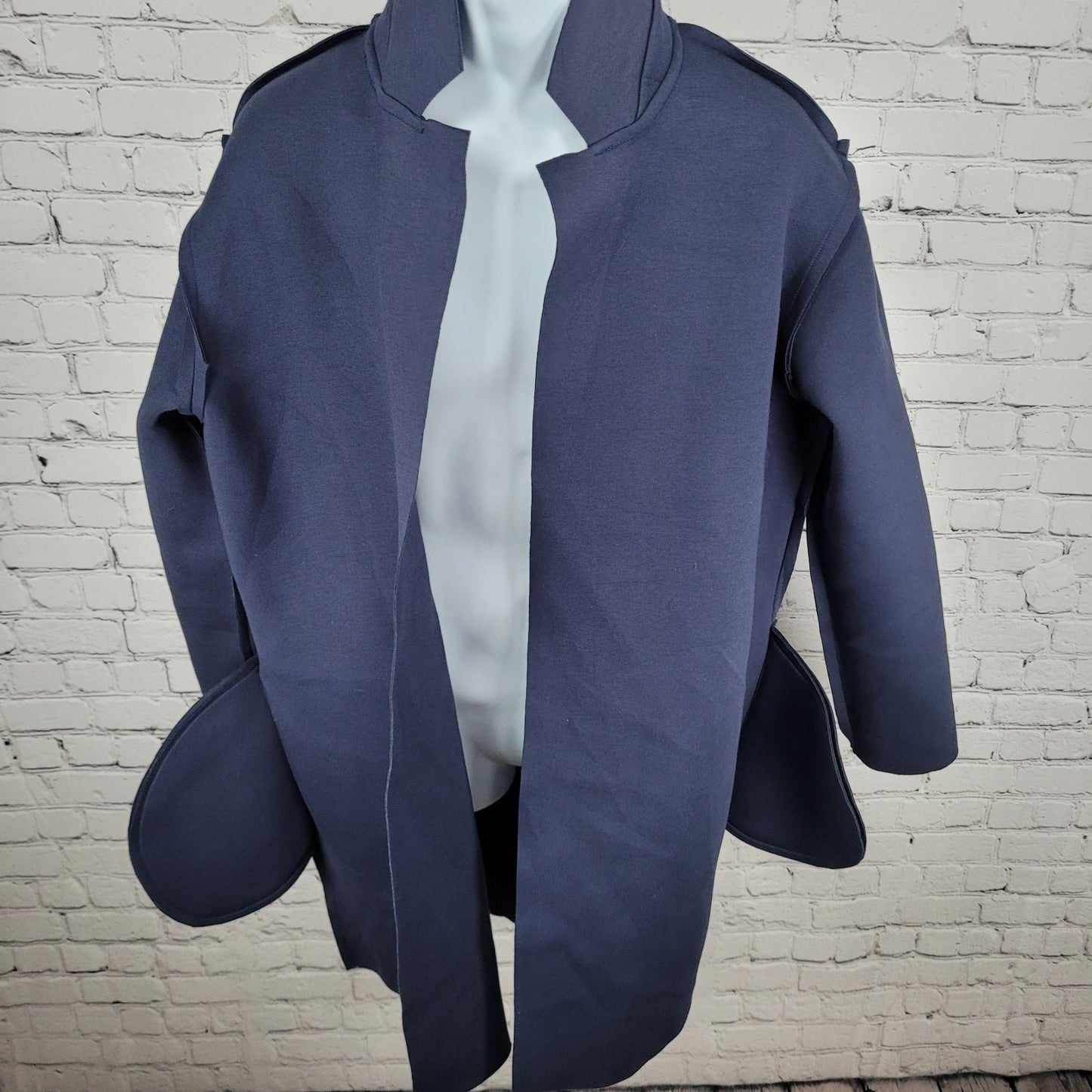 NWT Major Threads Blue Maston Short Coat Lightweight Raw Cut USA Made Size XL