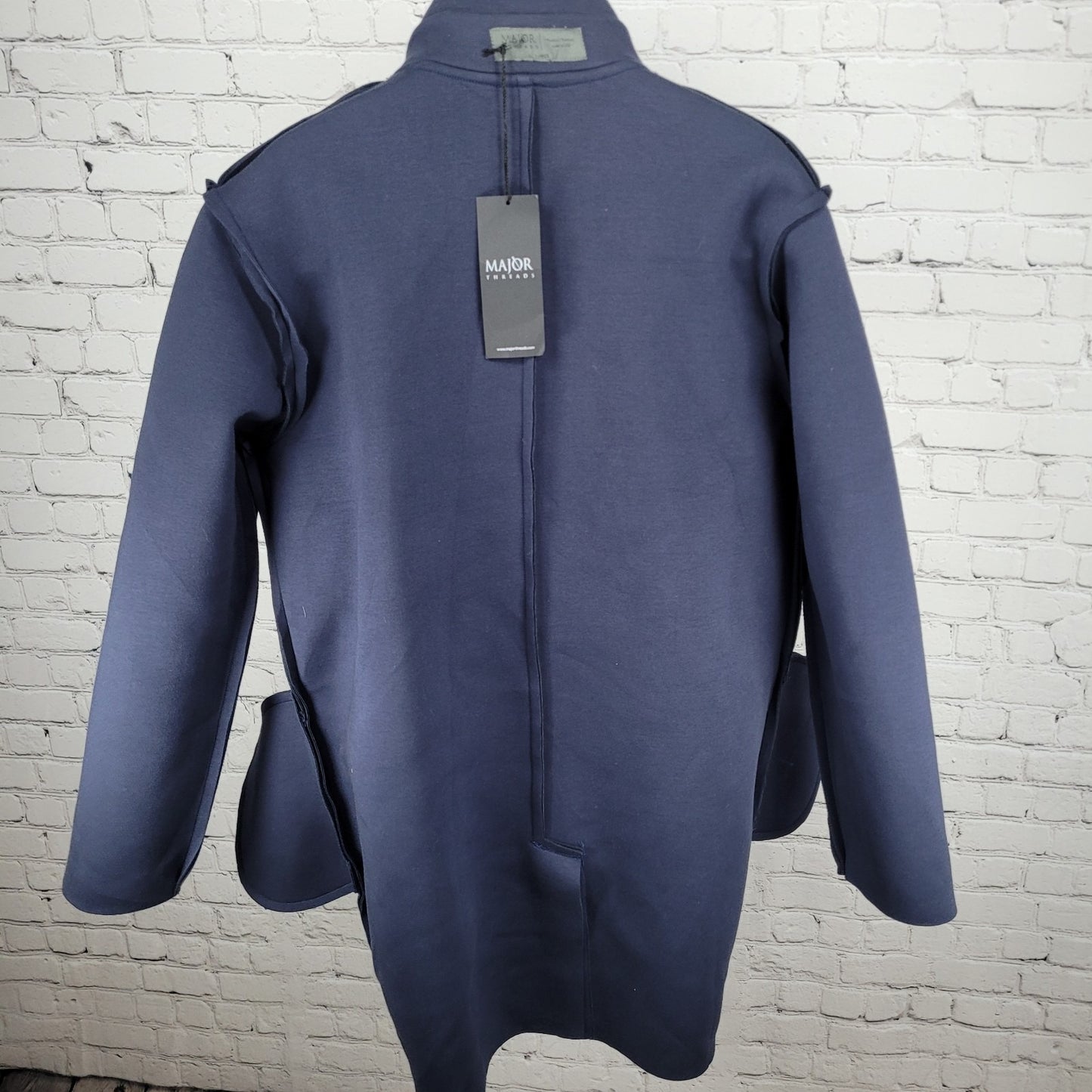 NWT Major Threads Blue Maston Short Coat Lightweight Raw Cut USA Made Size XL