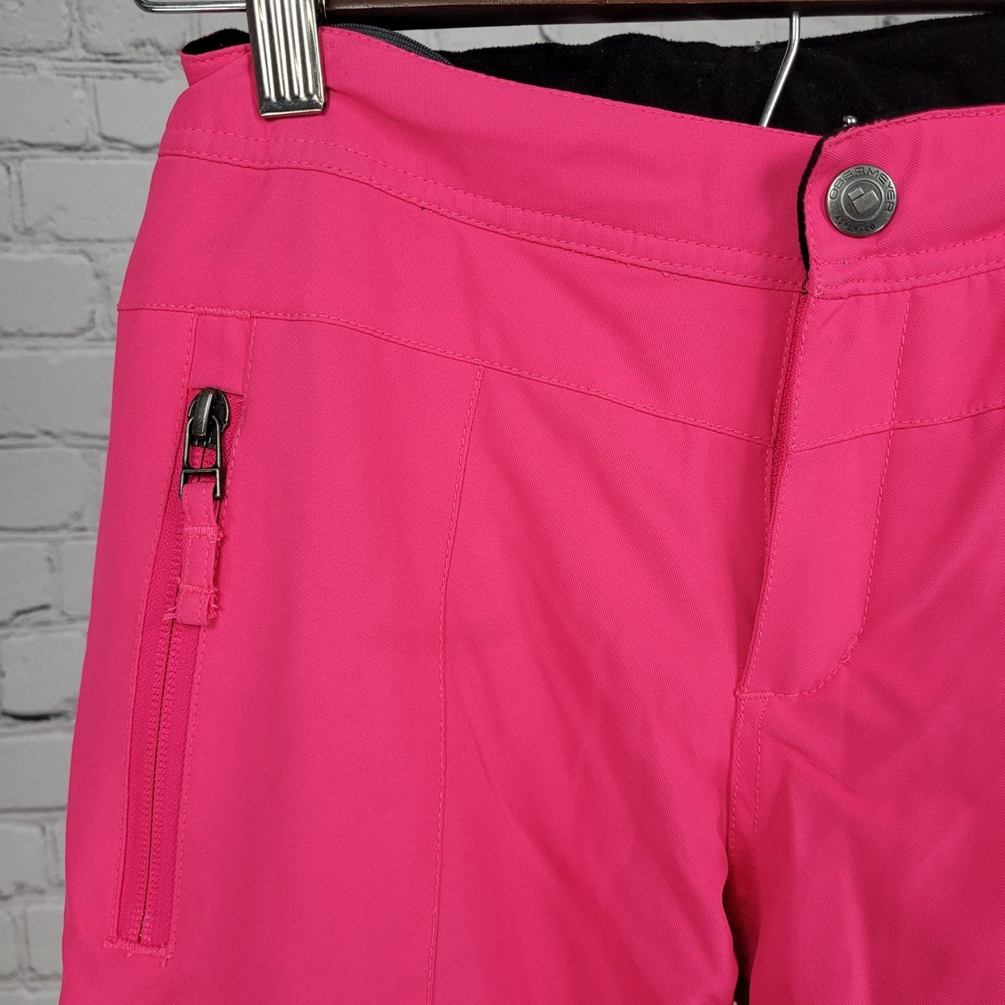 Obermeyer Pink Extended Wear System Adjustable Waist Snow Ski Pants Size M 10-12