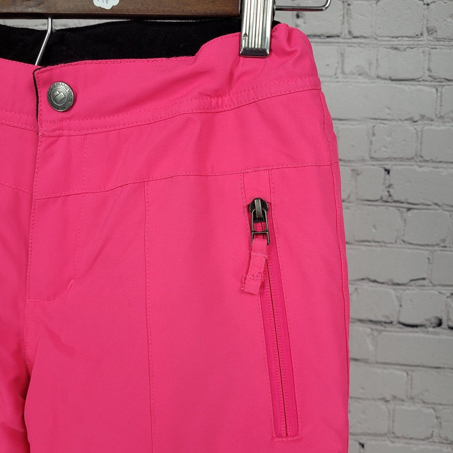 Obermeyer Pink Extended Wear System Adjustable Waist Snow Ski Pants Size M 10-12