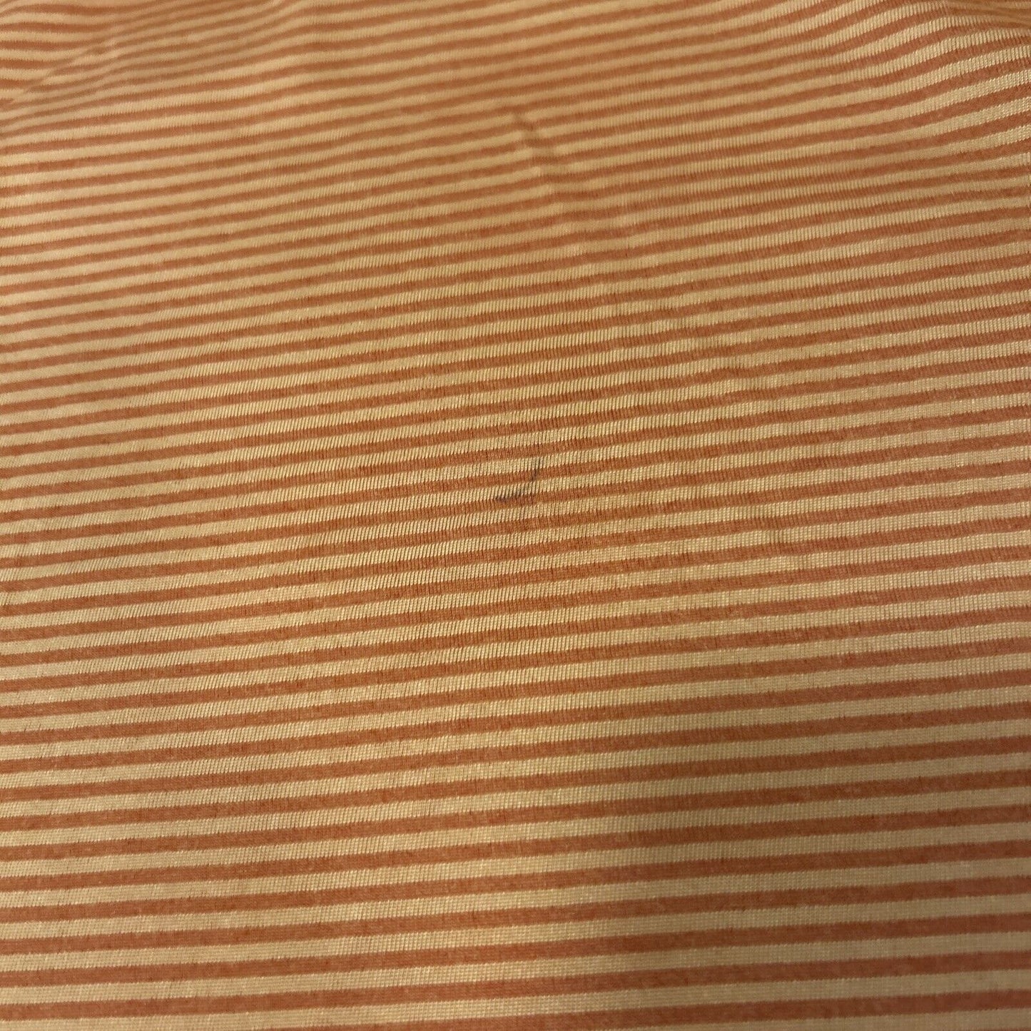 Whataburger Orange Striped Short Sleeve Quarter Button Polo Mens Size Large L