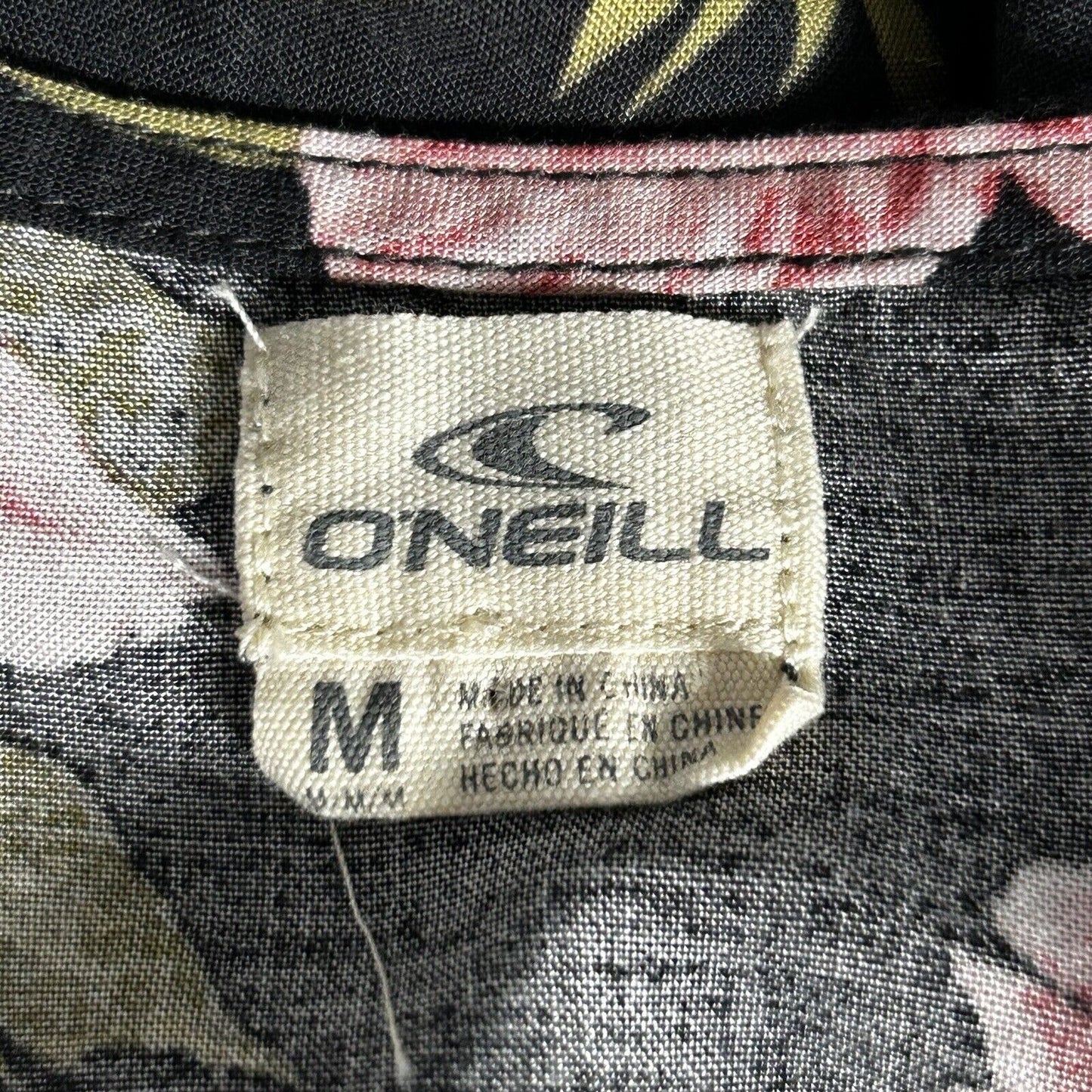 Oneill Grey Floral Short Flare Strap Adjustable Waist Wrap Dress Size Medium M