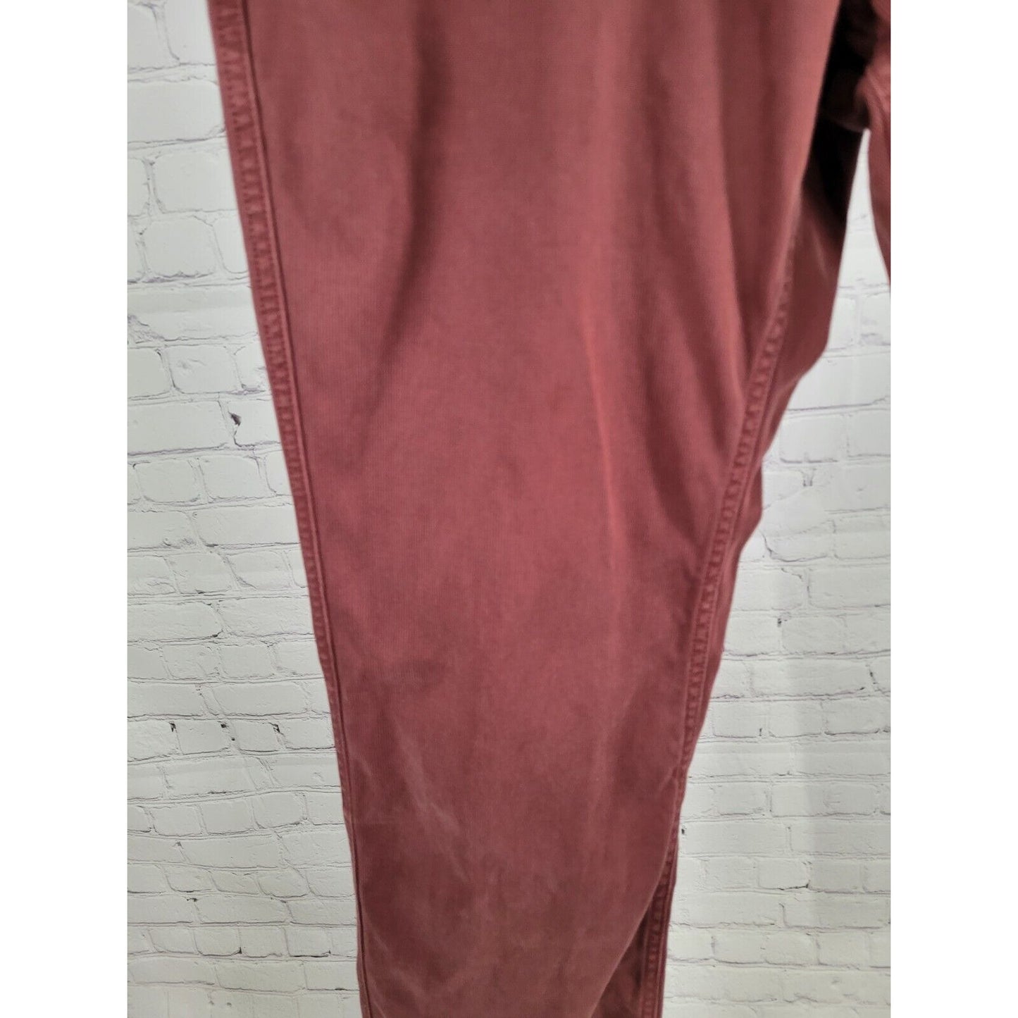 Bonobos Maroon Purple Corduroy Straight Leg Jeans Pants 36 X 32
