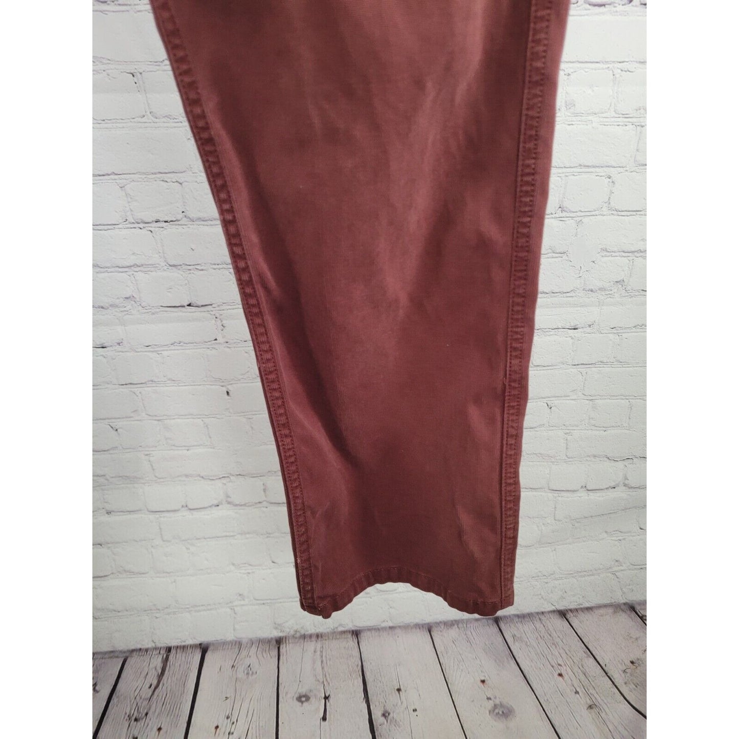 Bonobos Maroon Purple Corduroy Straight Leg Jeans Pants 36 X 32