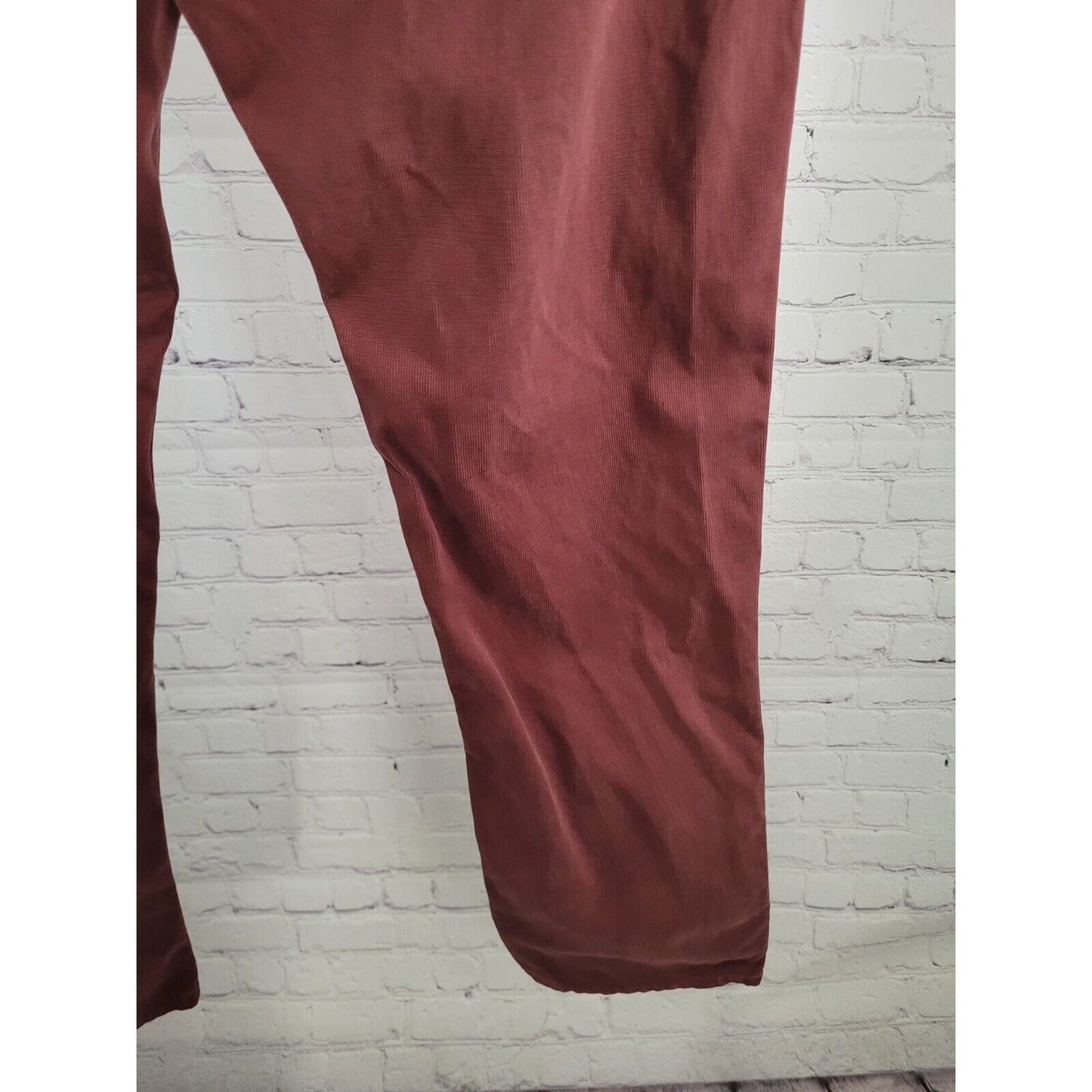 Bonobos Maroon Purple Corduroy Straight Leg Jeans Pants 36 X 32