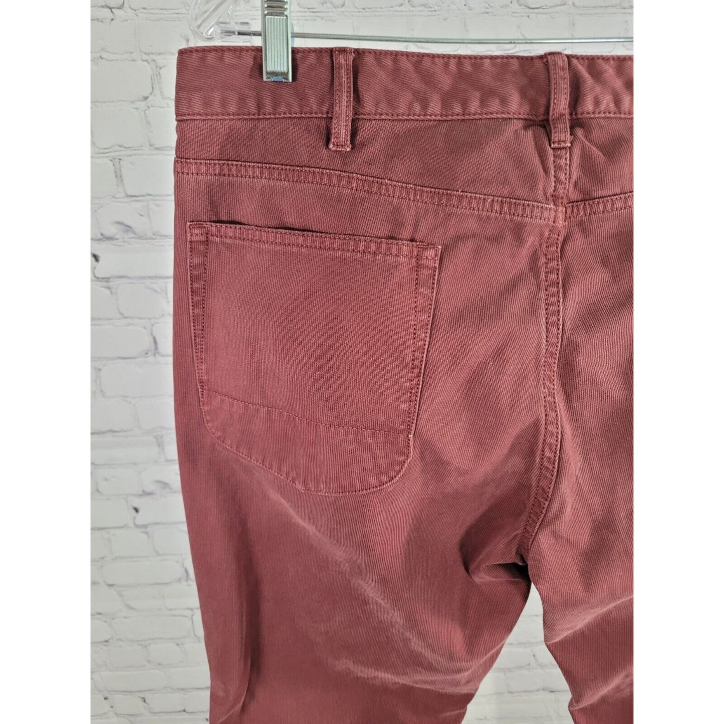 Bonobos Maroon Purple Corduroy Straight Leg Jeans Pants 36 X 32