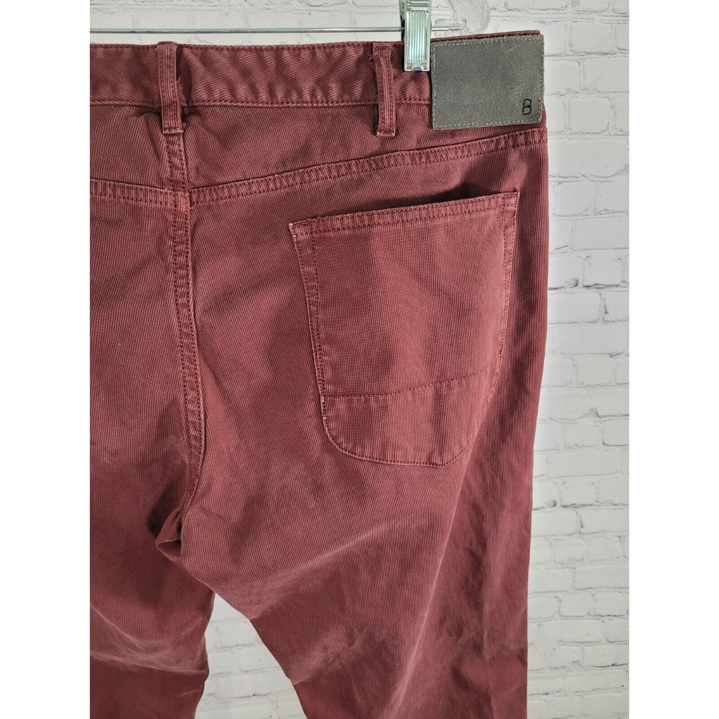 Bonobos Maroon Purple Corduroy Straight Leg Jeans Pants 36 X 32