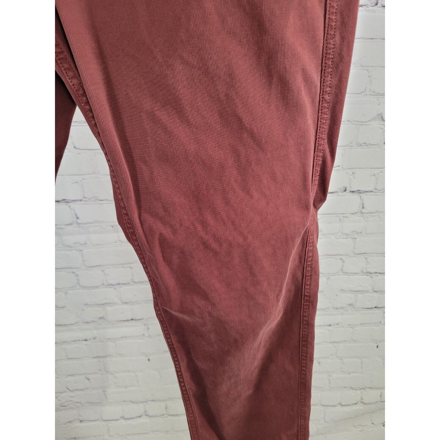 Bonobos Maroon Purple Corduroy Straight Leg Jeans Pants 36 X 32