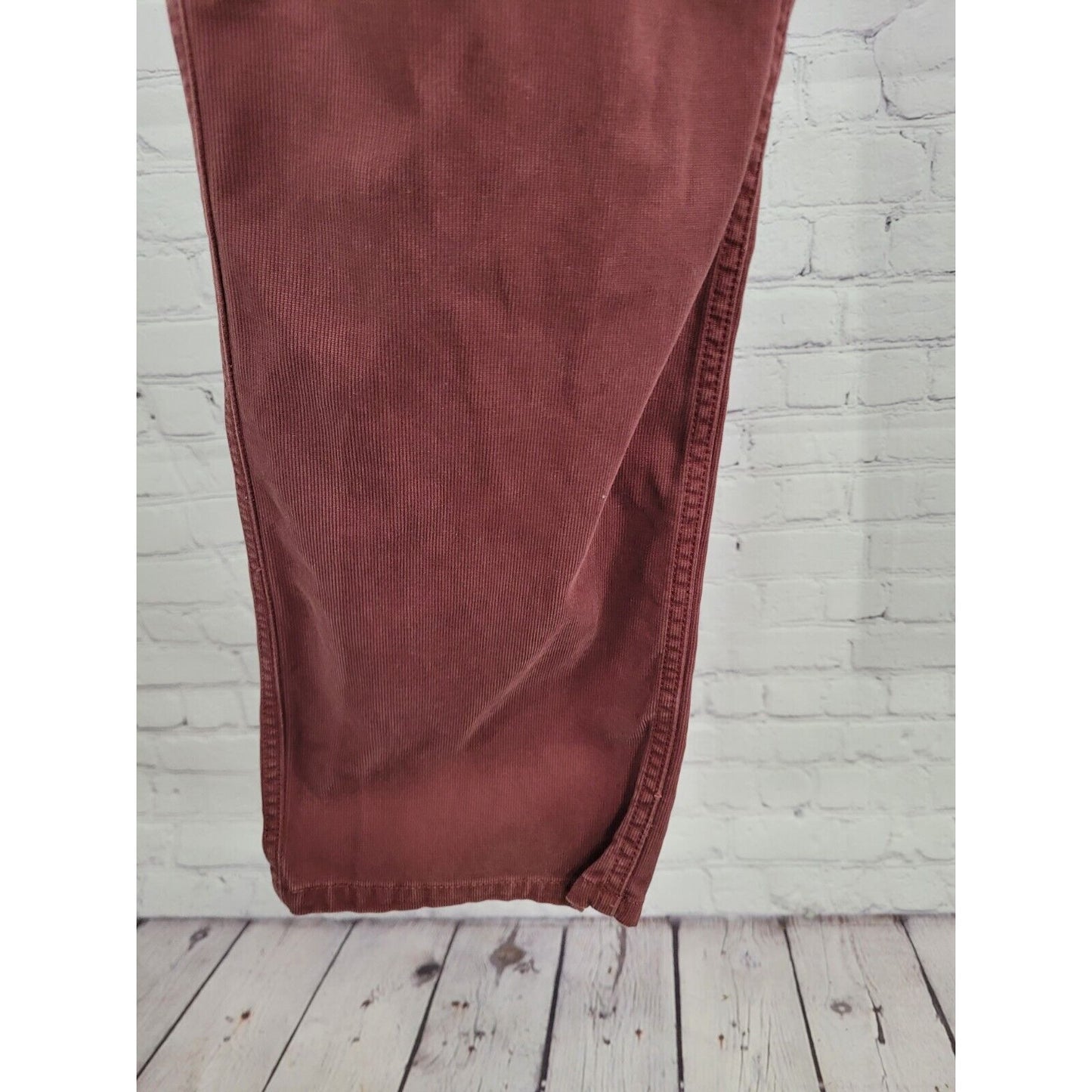Bonobos Maroon Purple Corduroy Straight Leg Jeans Pants 36 X 32