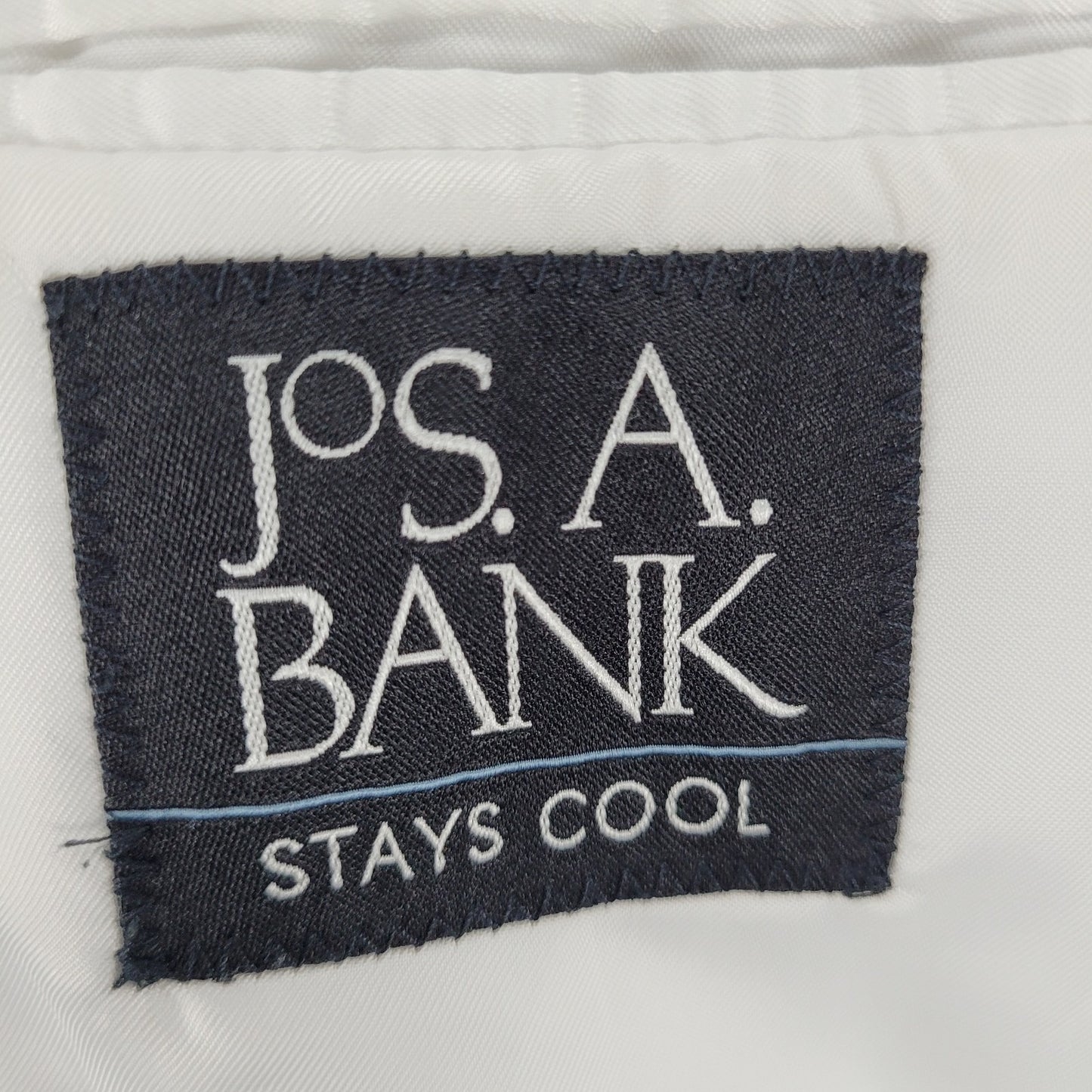 Jos A Bank Blue Striped Tailored Fit Lightweight Stays Cool Blazer Size 40S