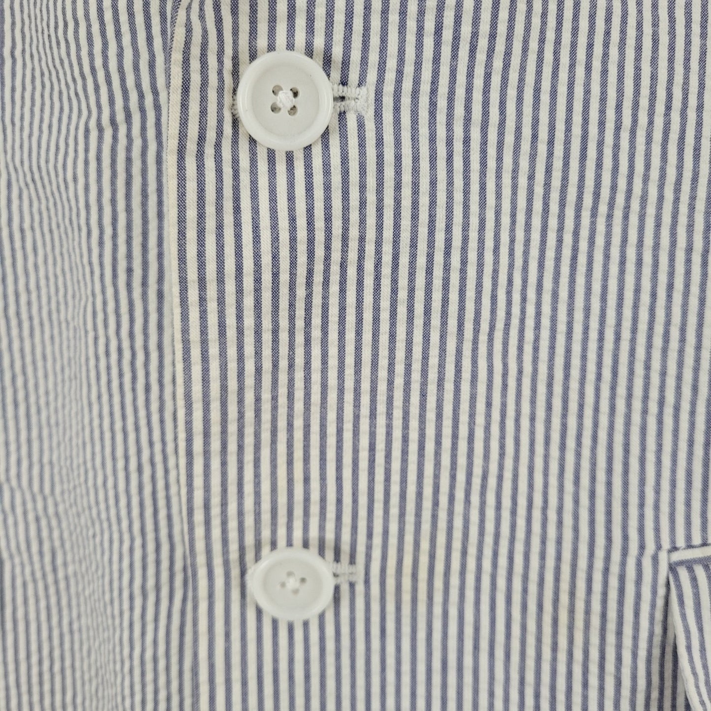 Jos A Bank Blue Striped Tailored Fit Lightweight Stays Cool Blazer Size 40S
