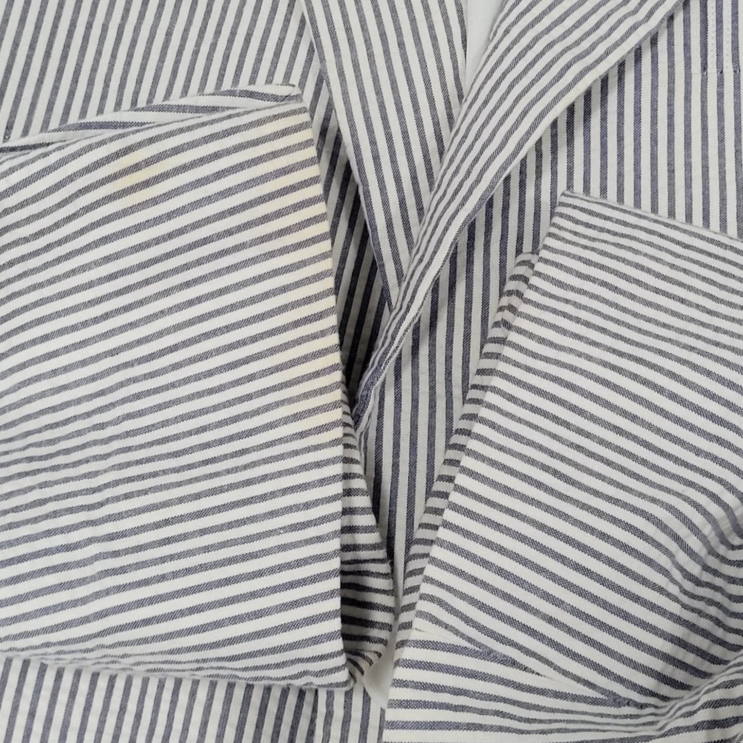 Jos A Bank Blue Striped Tailored Fit Lightweight Stays Cool Blazer Size 40S