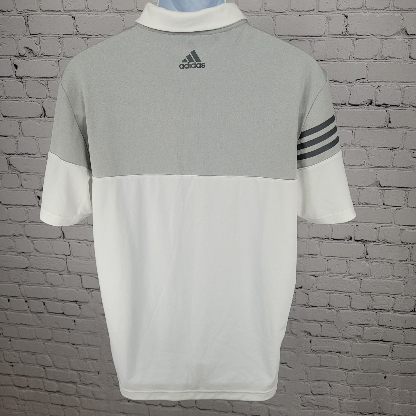 Adidas Golf Atlanta Motor Speedway White Lightweight Polo Shirt Size Large L