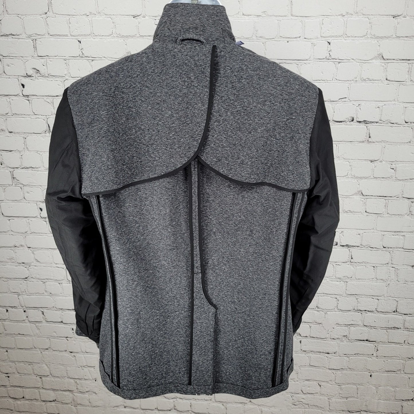 Artefact Dark Grey Heather Knit Stretch Unlined Notch Blazer Jacket Size Large L