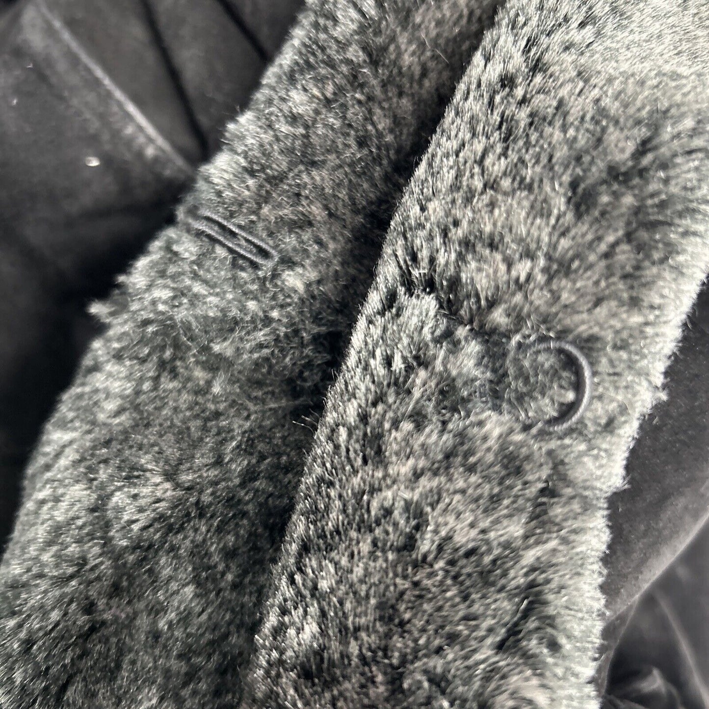 PARADOX Solid Dark Brown 100% Leather Faux Fur Lined Coat Jacket Women’s L