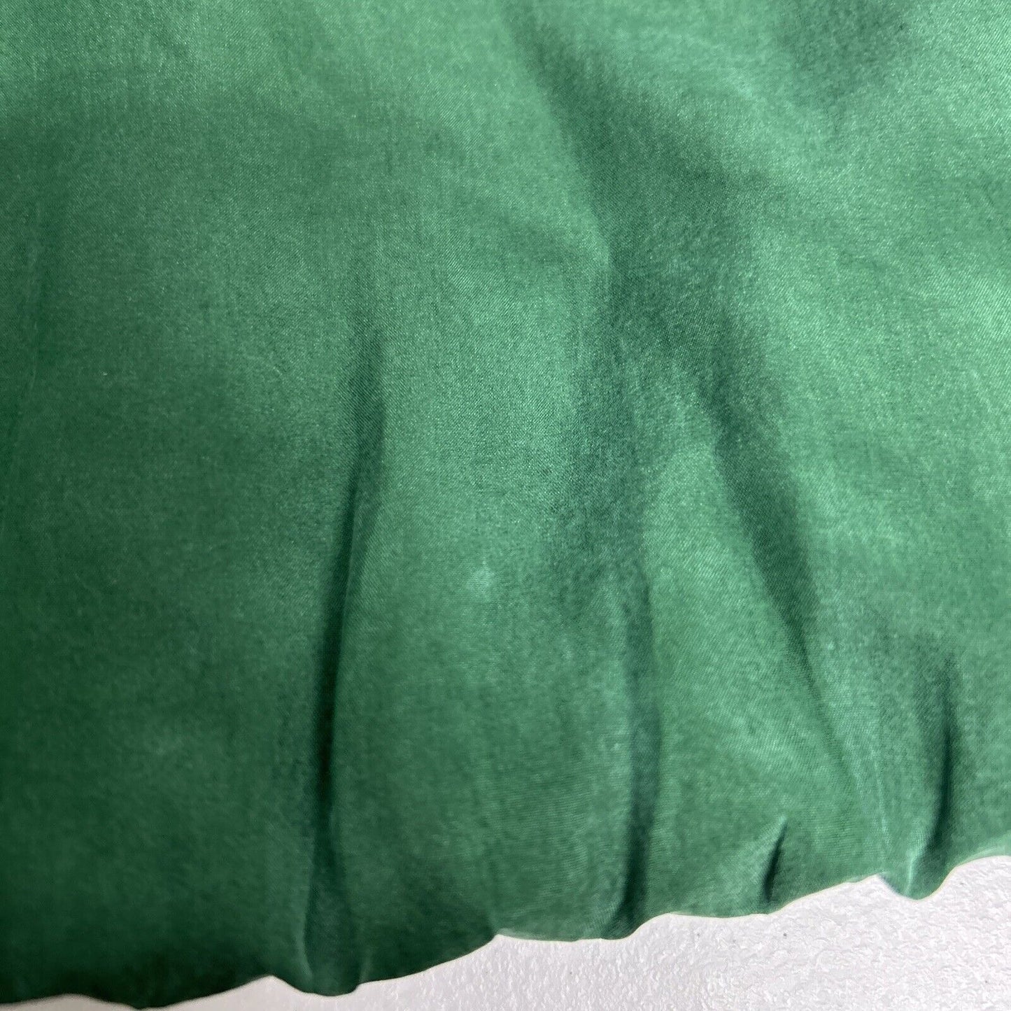 VTG Papell Too 100% Silk Green Short Sleeve Shoulder Pad Back Buttons Dress 12