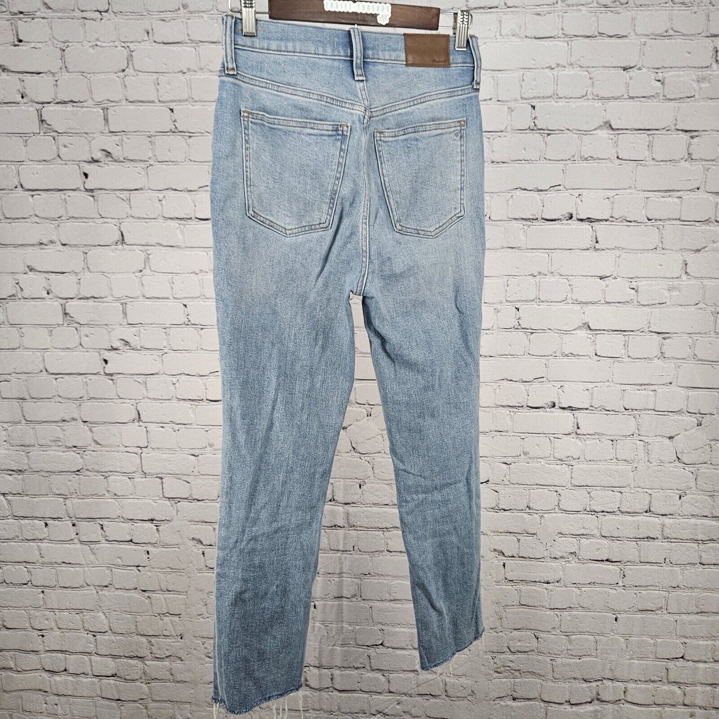 Madewll The Perfect Vintage Jean Light Wash High Rise Distressed Size 25 X 29