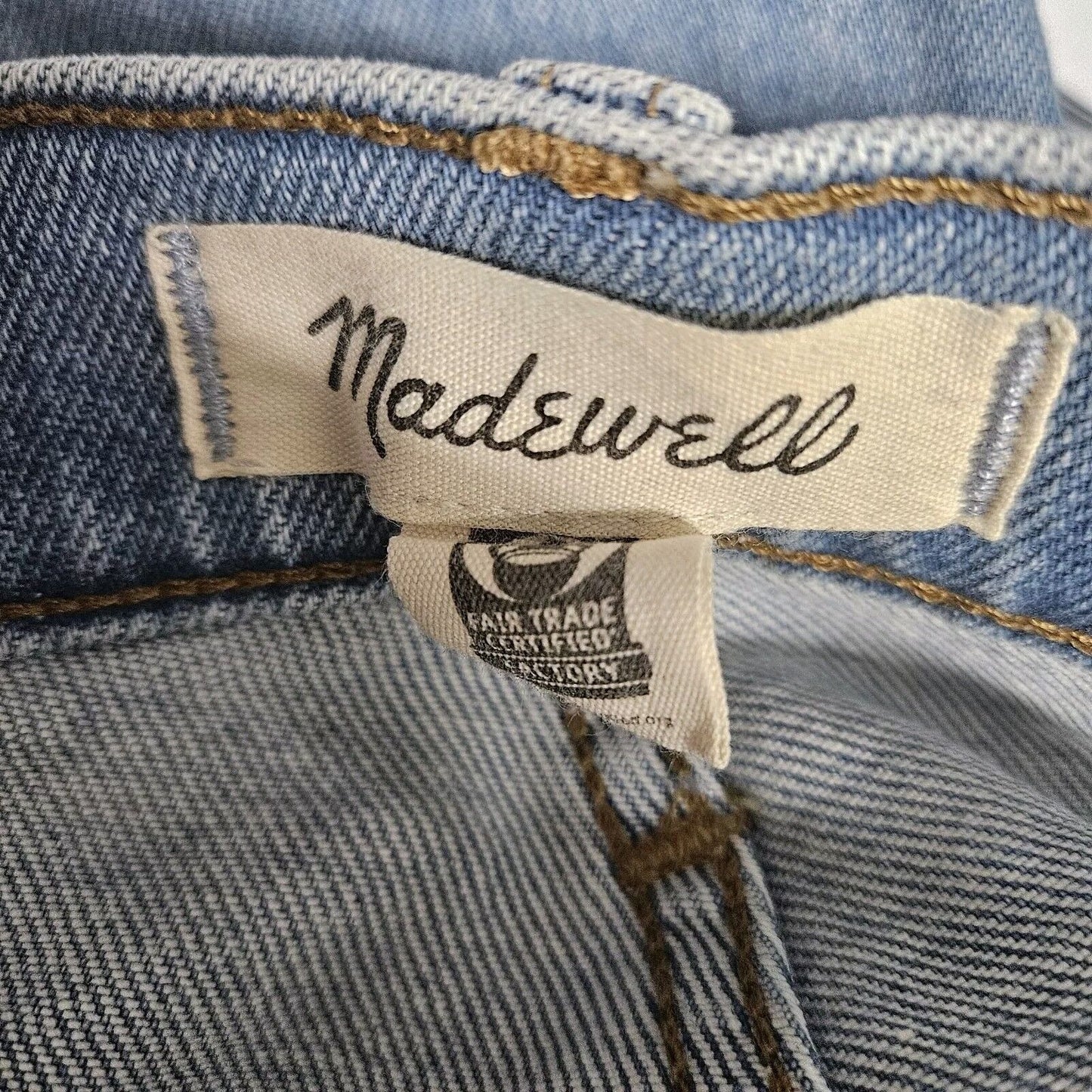 Madewll The Perfect Vintage Jean Light Wash High Rise Distressed Size 25 X 29