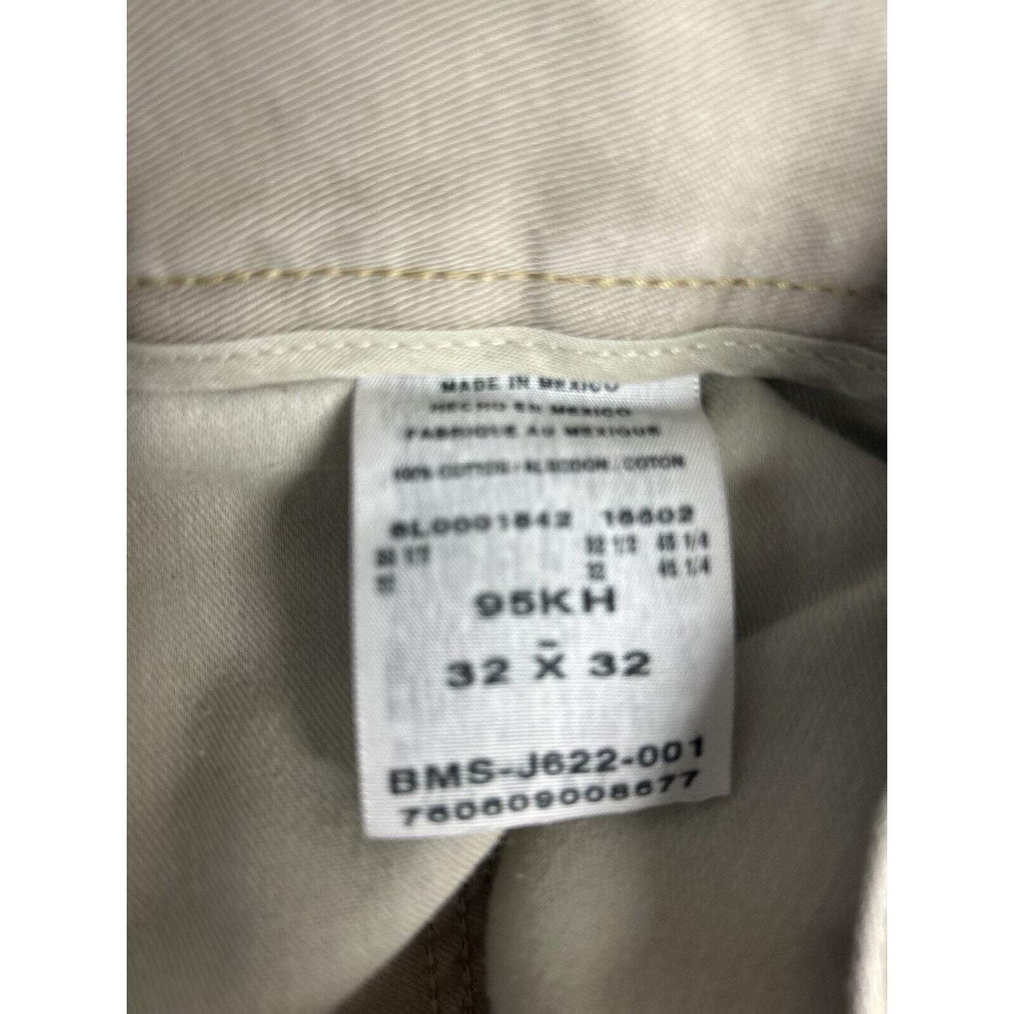 Wrangler Riata Light Tan Straight Leg 100% Cotton Khaki Pants Size 32x32- 95KH
