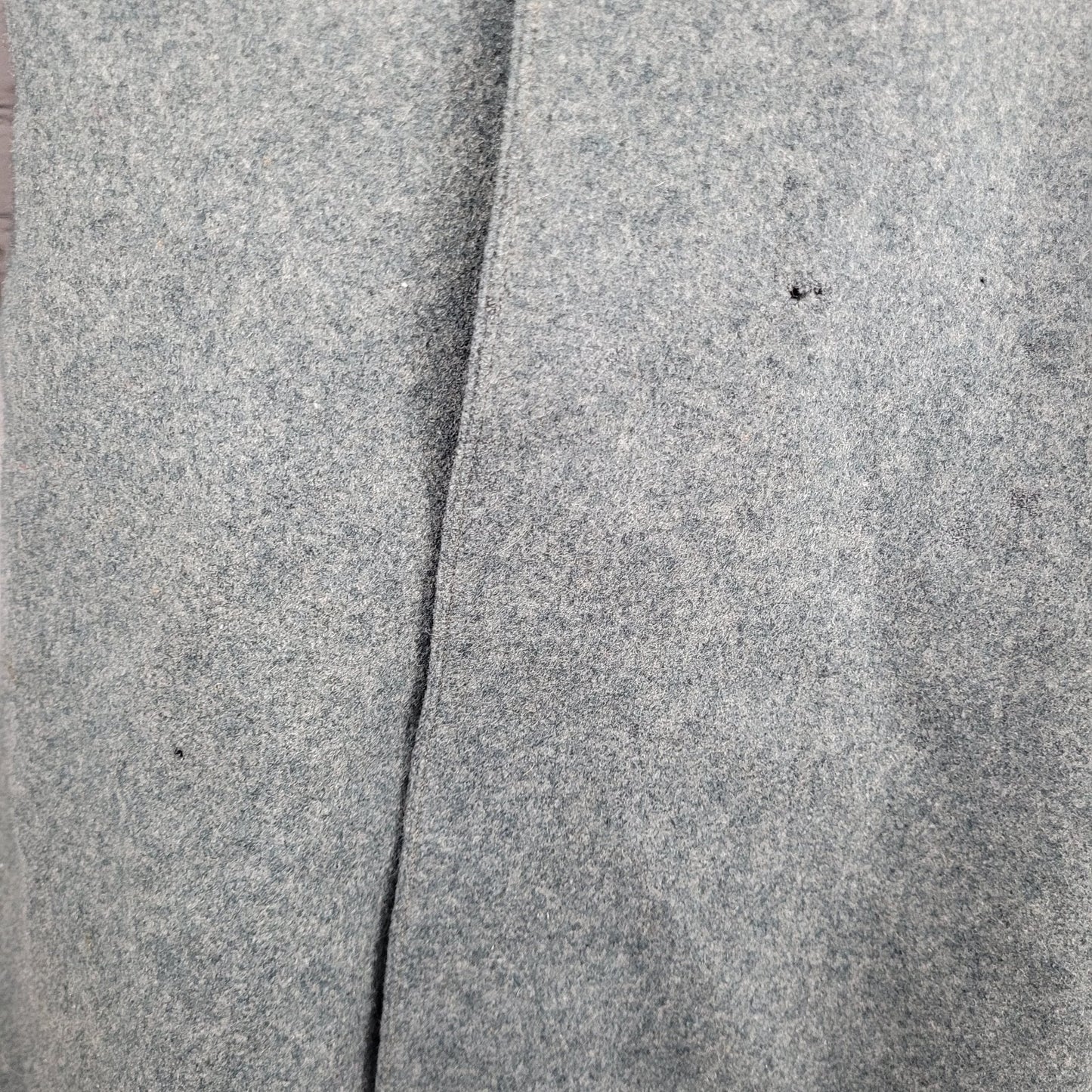 VTG WW2 Swiss Military Grey Heavyweight Double Breasted Jacket Coat Size Large L