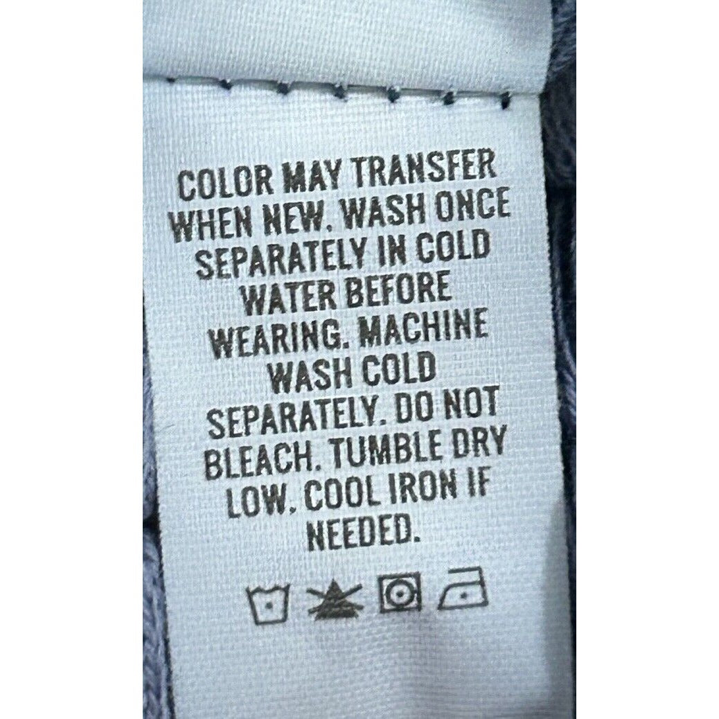 Aerie Blue 100% Cotton Elastic Waist Tiered Layered Mini Skirt Size Small S
