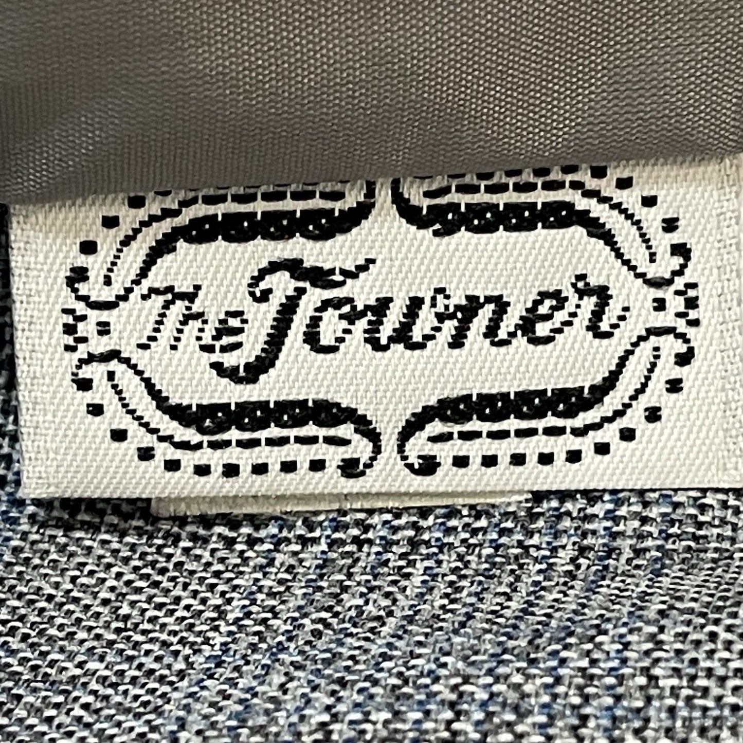 VTG The Towner Grey & Blue Check 2 Button Blazer Jacket USA Union Made Size 9/10