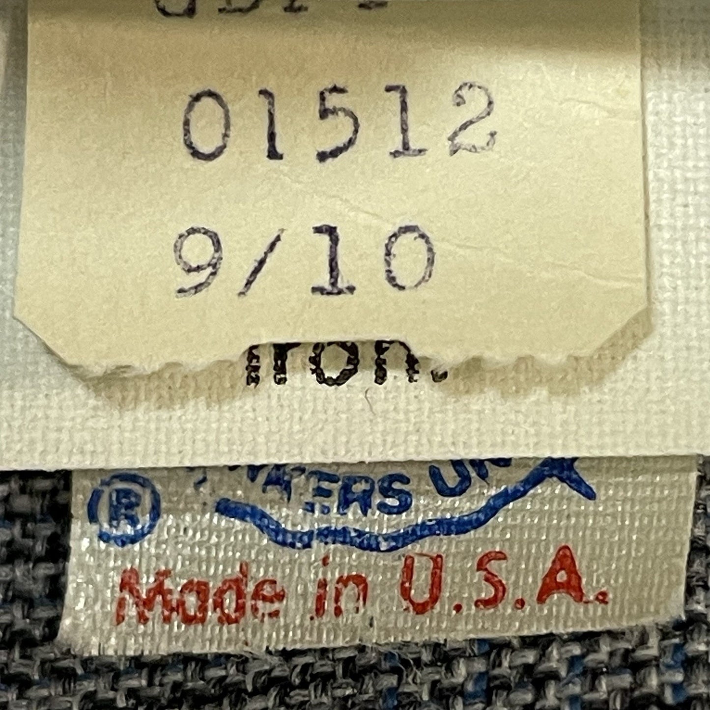 VTG The Towner Grey & Blue Check 2 Button Blazer Jacket USA Union Made Size 9/10