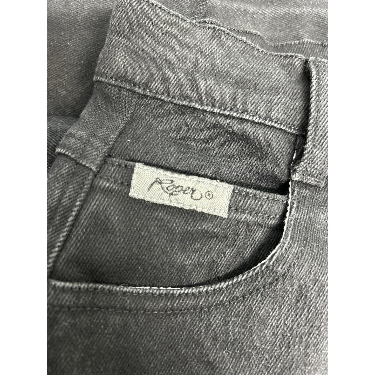 VTG Roper Black Denim High Rise Straight Leg Women’s Western Jeans 5 (23 x 35)