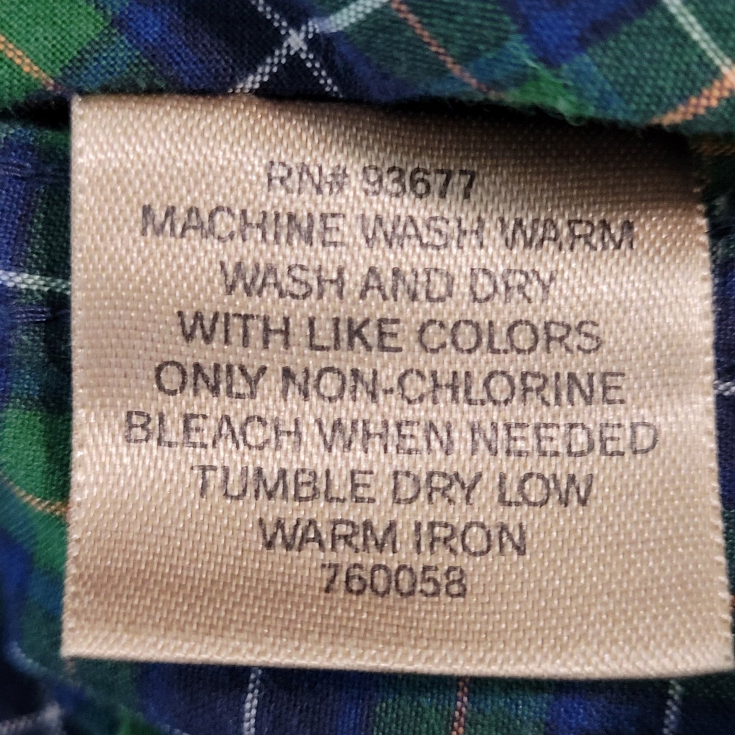 The Foundry Blue & Green Plaid Cotton Button Down Long Sleeve Shirt Size XLT