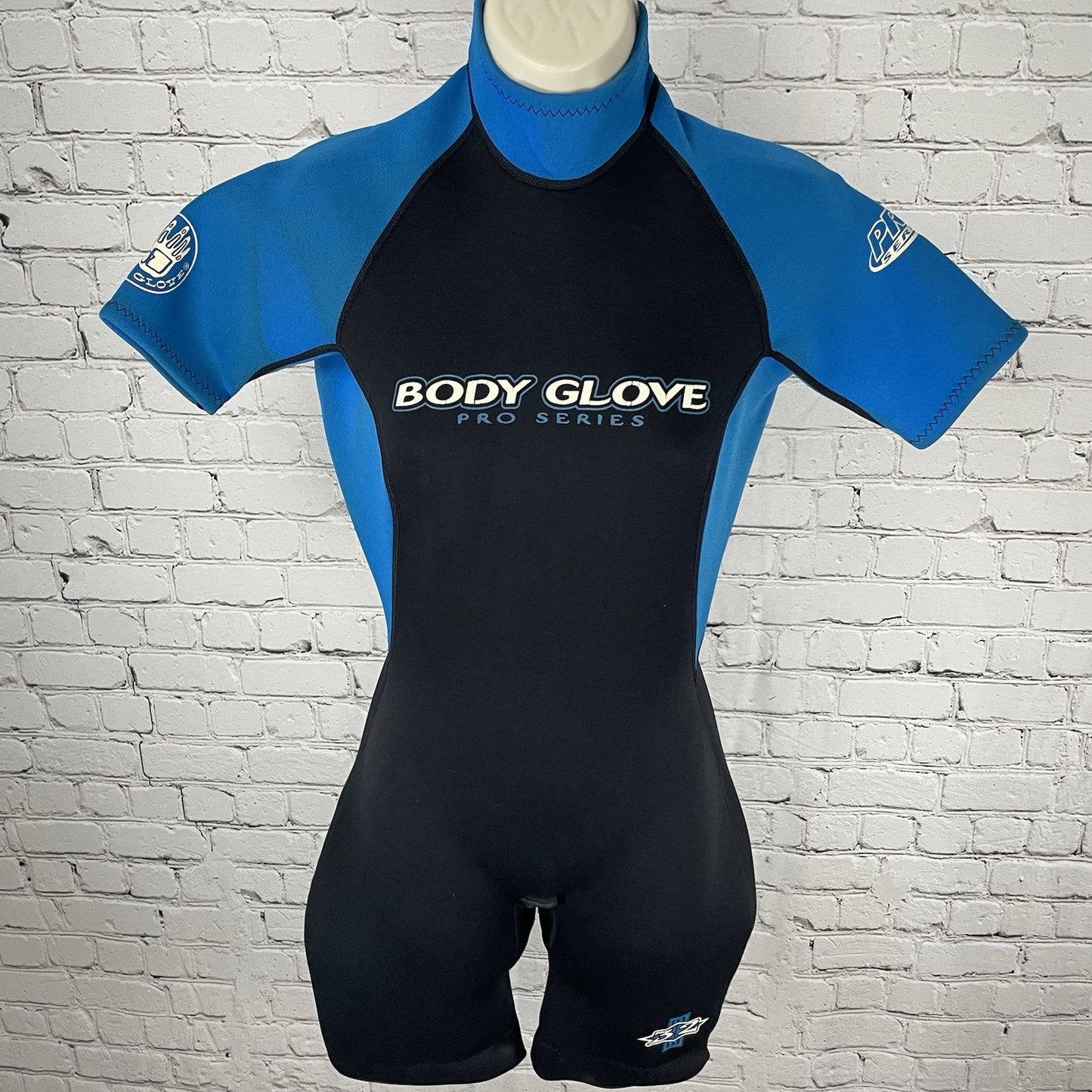 Body Glove Black & Blue 3.2mm Zipped Back Shorty Dive Spring Wetsuit Size 7