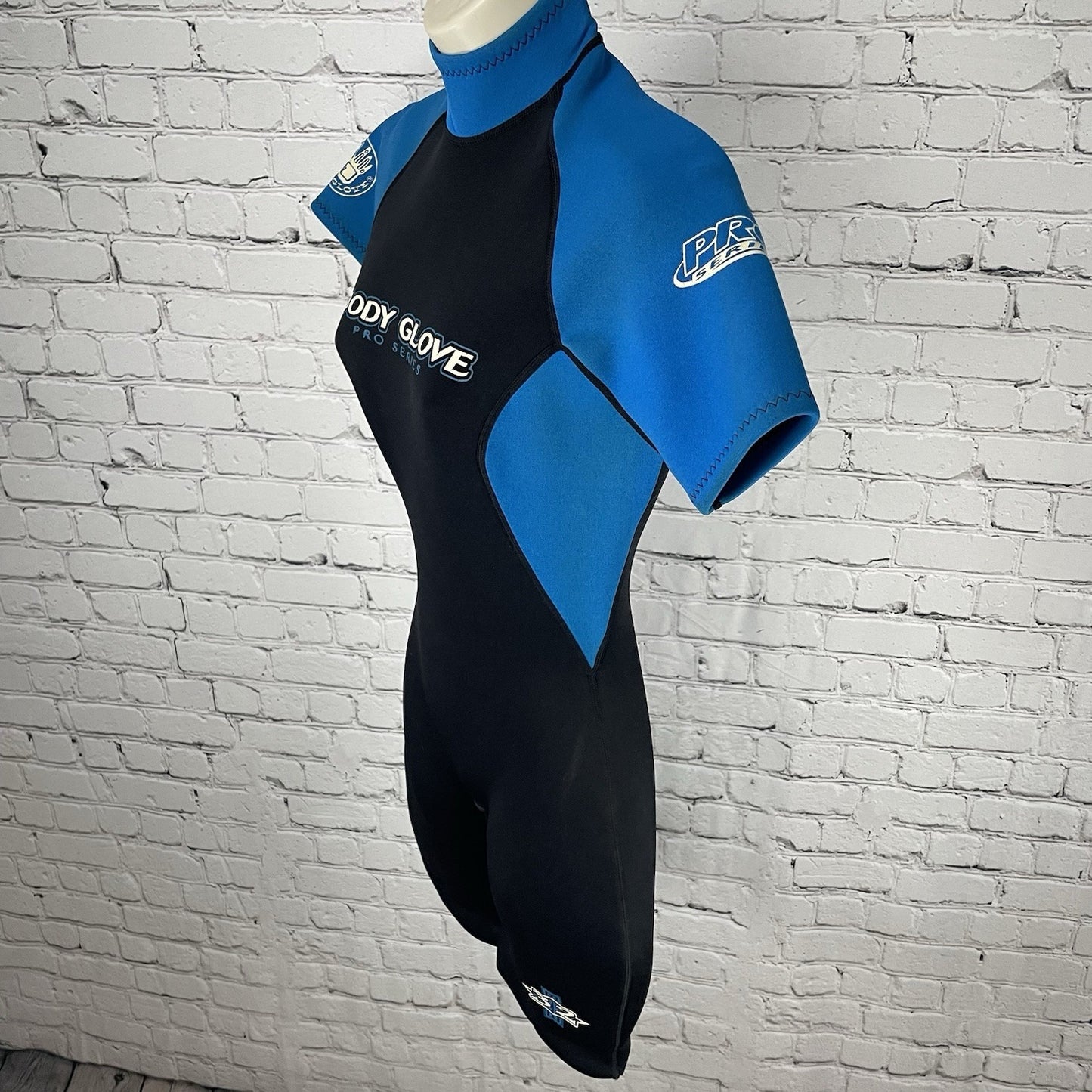 Body Glove Black & Blue 3.2mm Zipped Back Shorty Dive Spring Wetsuit Size 7