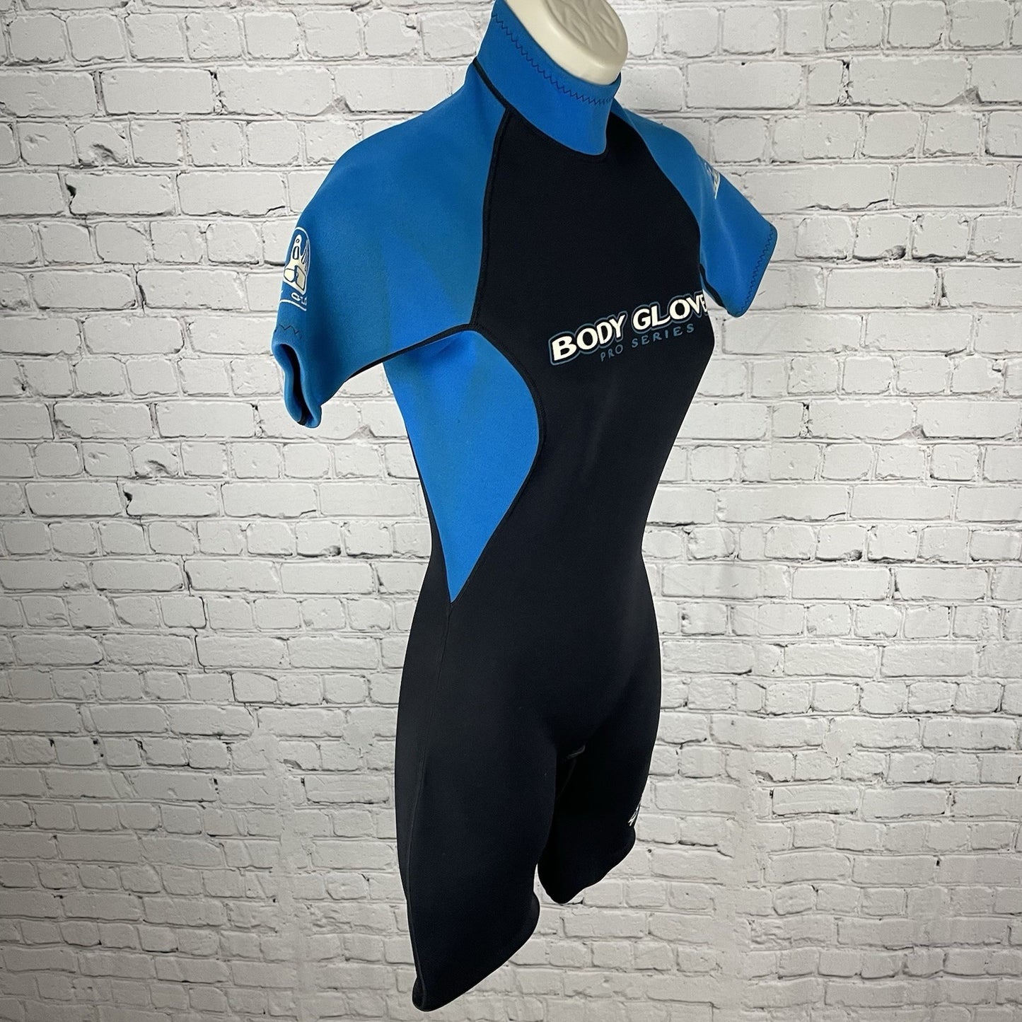 Body Glove Black & Blue 3.2mm Zipped Back Shorty Dive Spring Wetsuit Size 7