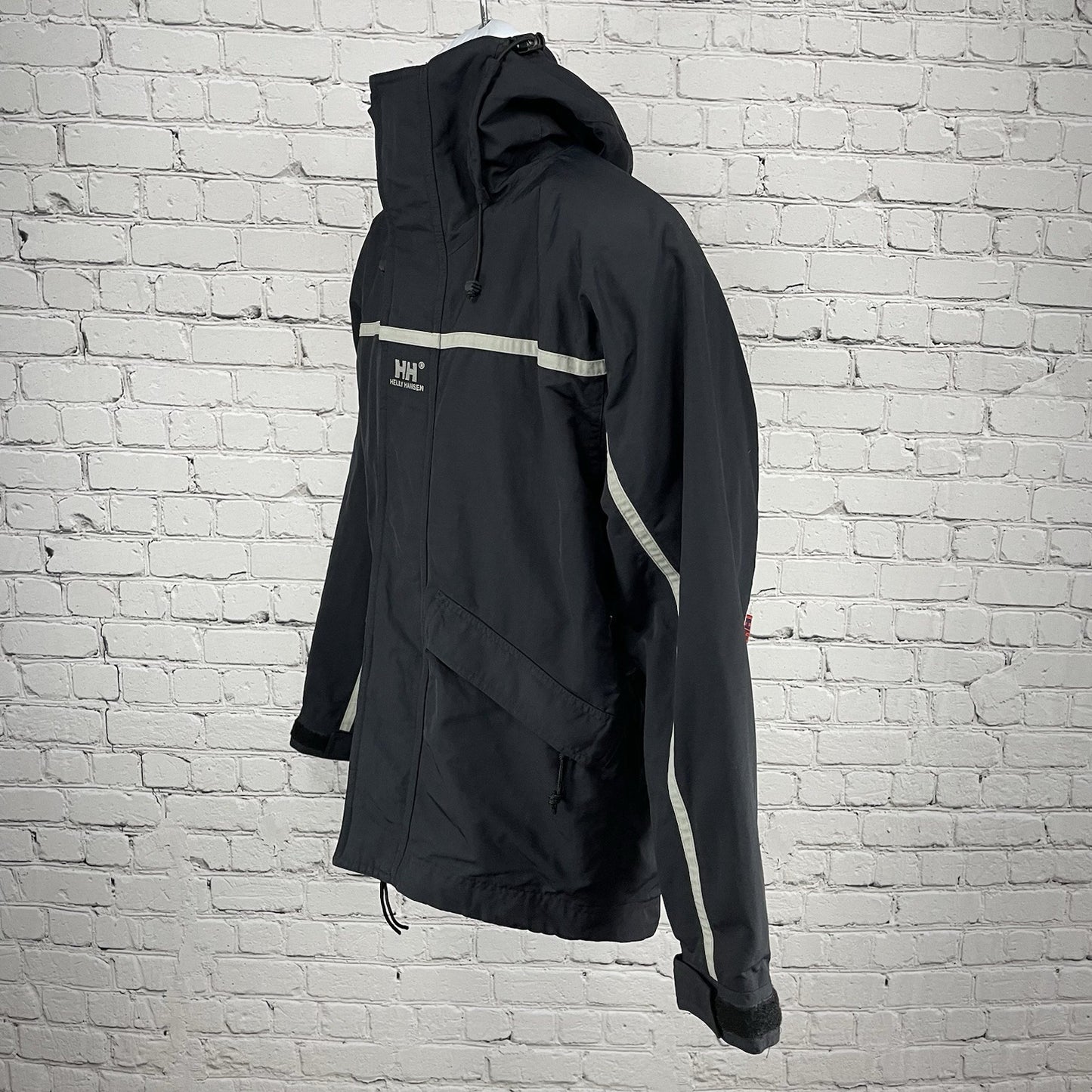 Helly Hansen Black Helly Tech Zipped Waterproof Breathable Hooded Jacket XXS