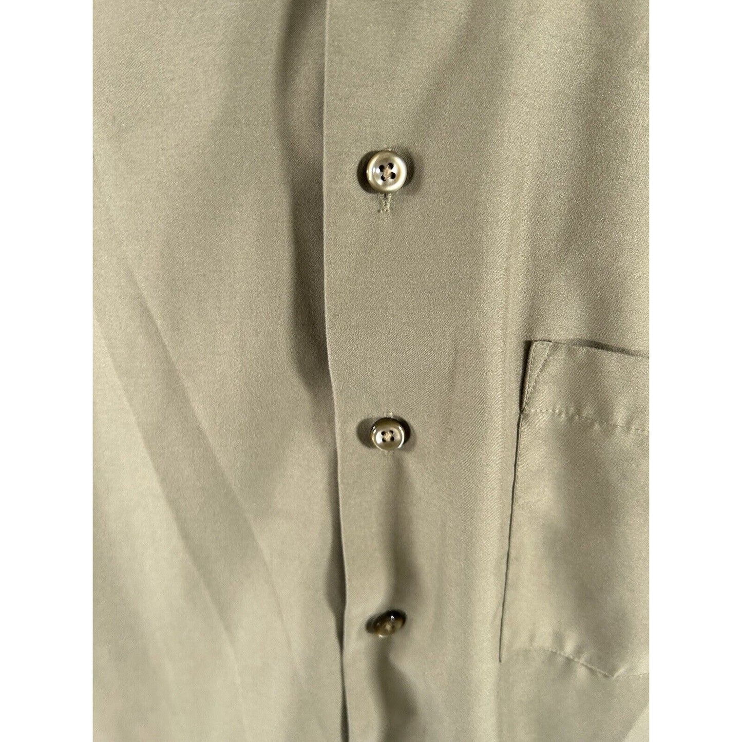Murano Sueded Green Long Sleeve Collared Button Up Dress Shirt Men’s M