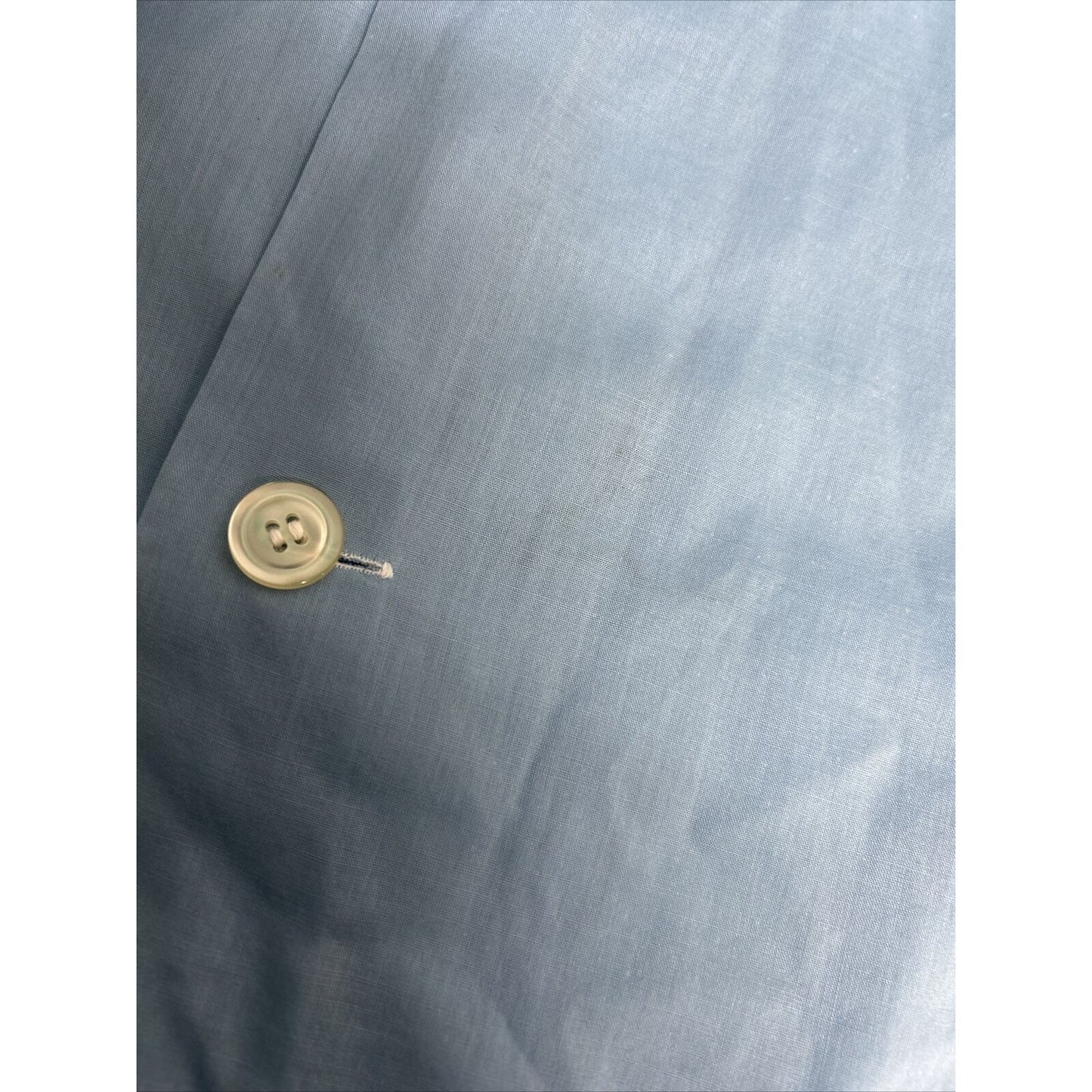 VTG Towncraft JCPenneys Penn-Prest Blue Long Sleeve Button Up Sleep Shirt Men’s M