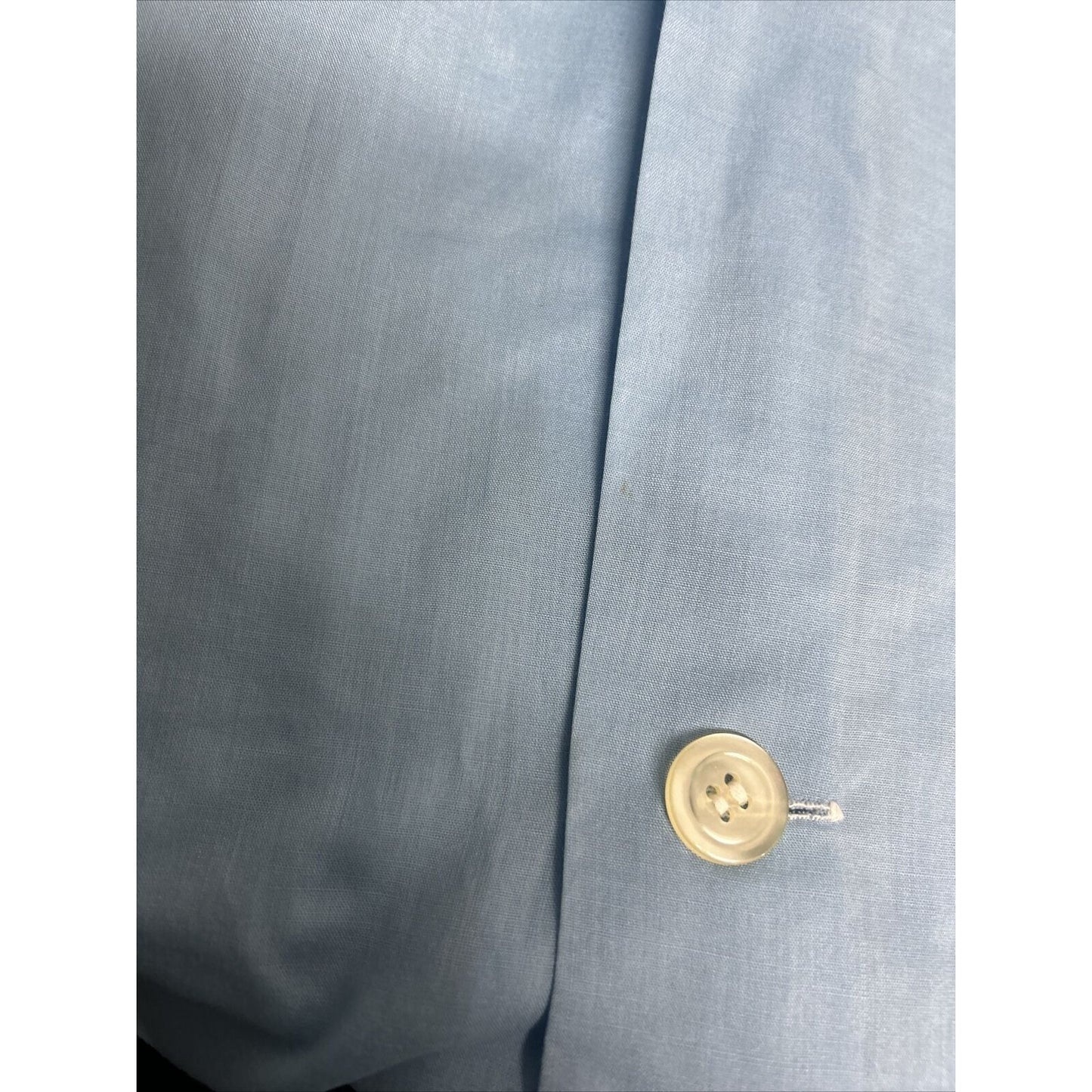 VTG Towncraft JCPenneys Penn-Prest Blue Long Sleeve Button Up Sleep Shirt Men’s M
