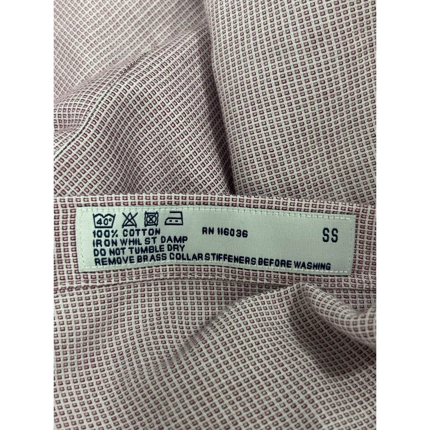 Charles Tyrwhitt Light Red Check Button Up Collared Dress Shirt Men’s Size 2XL