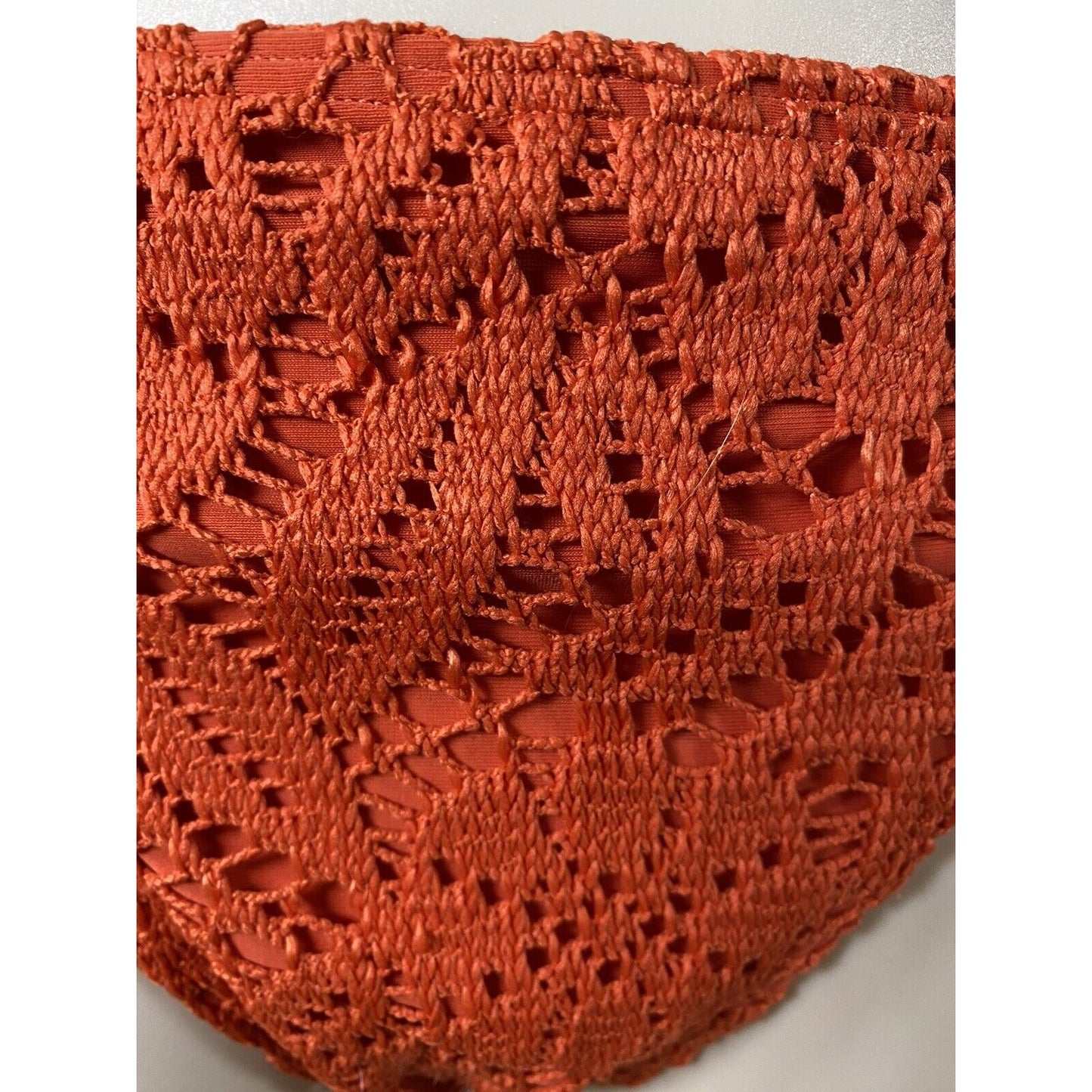 Aerie Cheeky Orange Knit Swimsuit Bikini Bottoms NWT M Medium