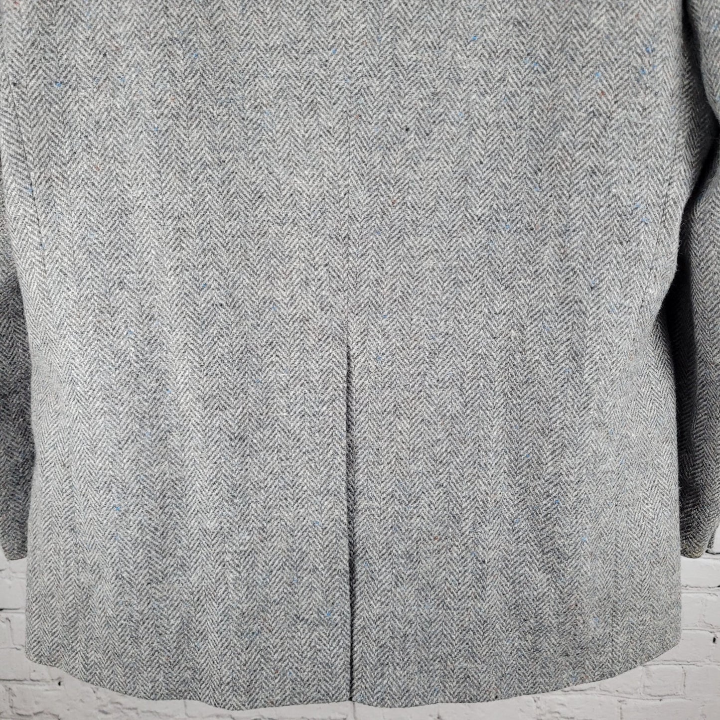 Farah Westernwear Grey Wool Tweed 2 Button Vented Blazer Sport Coat Size 46R