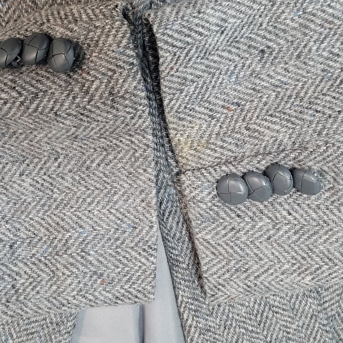 Farah Westernwear Grey Wool Tweed 2 Button Vented Blazer Sport Coat Size 46R
