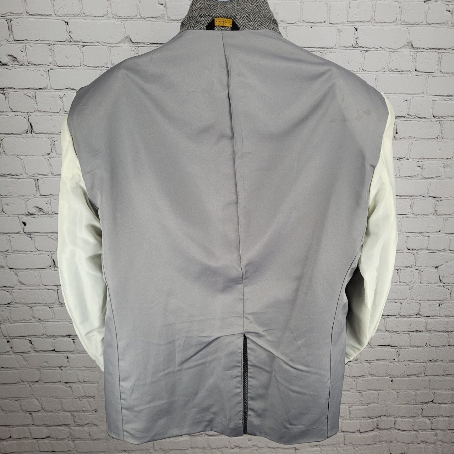Farah Westernwear Grey Wool Tweed 2 Button Vented Blazer Sport Coat Size 46R