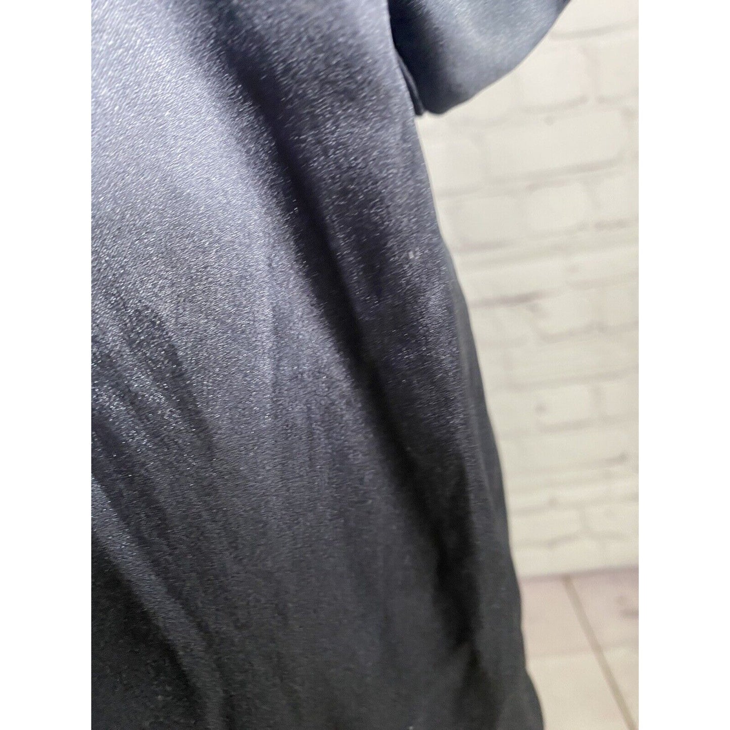 Victoria’s Secret Gray Satin Short Sleeve Robe With Pockets Women’s XS