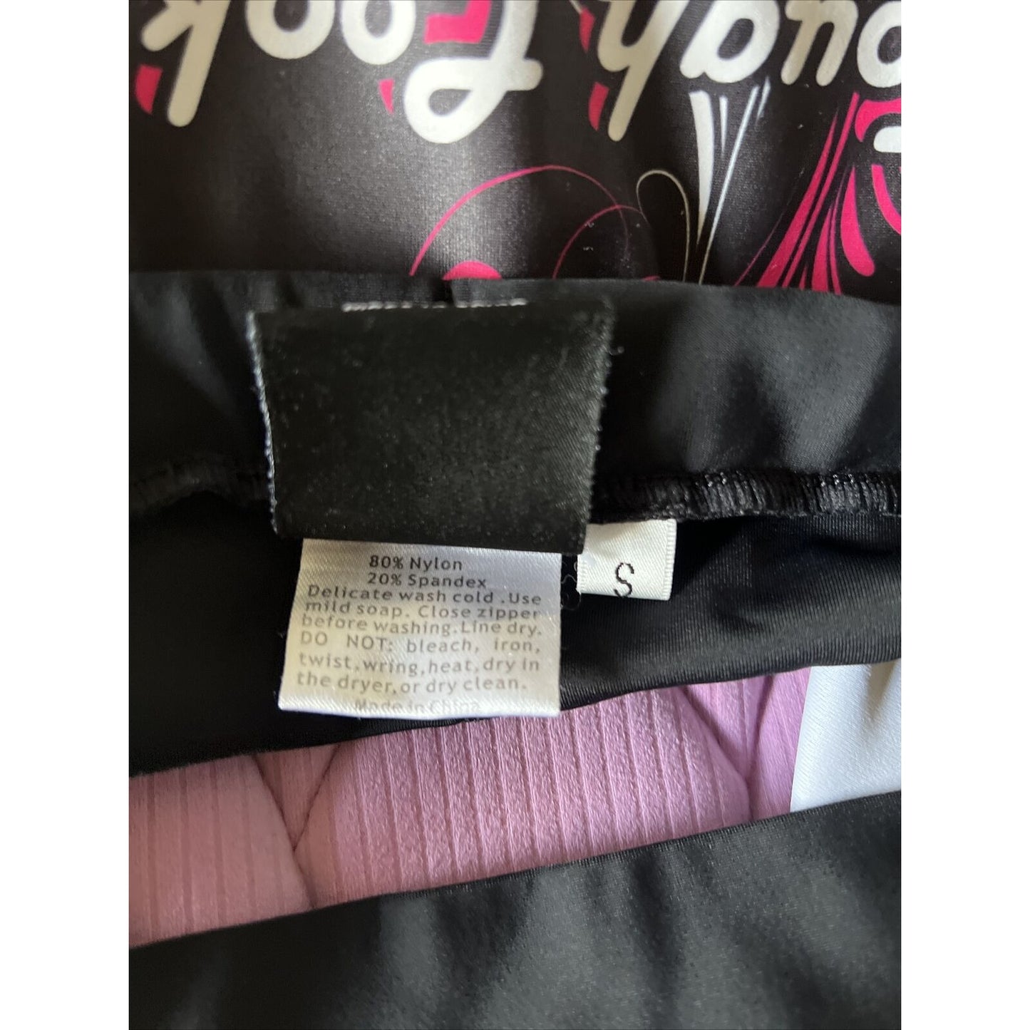 PACTIMO Women’s S Black White Pink Tough Cookies Padded Cycling Shorts Bicycle