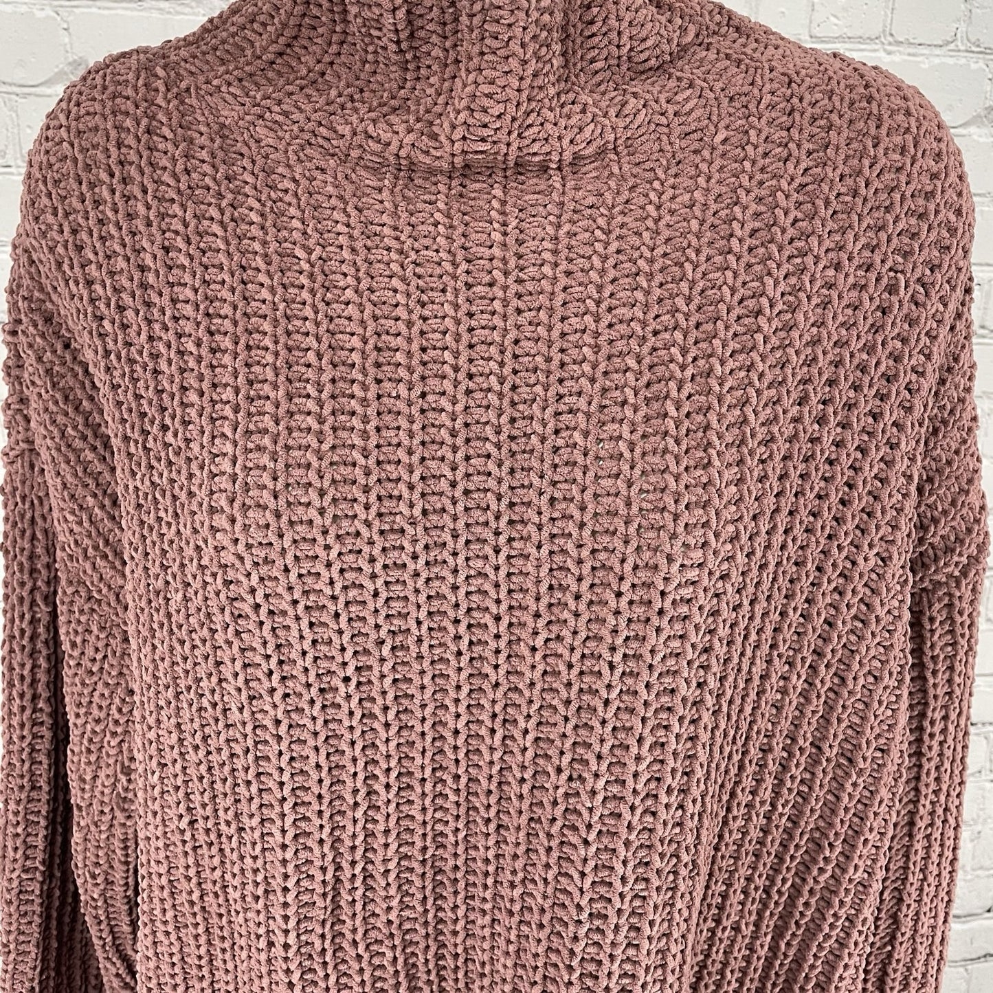 PINK Victoria’s Secret Chunky Knit Oversized Drop Shoulder Sweater Size Small S