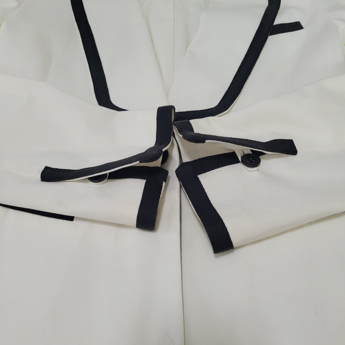 William Rast Ivory & Black 1 Button Double Vented Blazer Jacket Size Small S