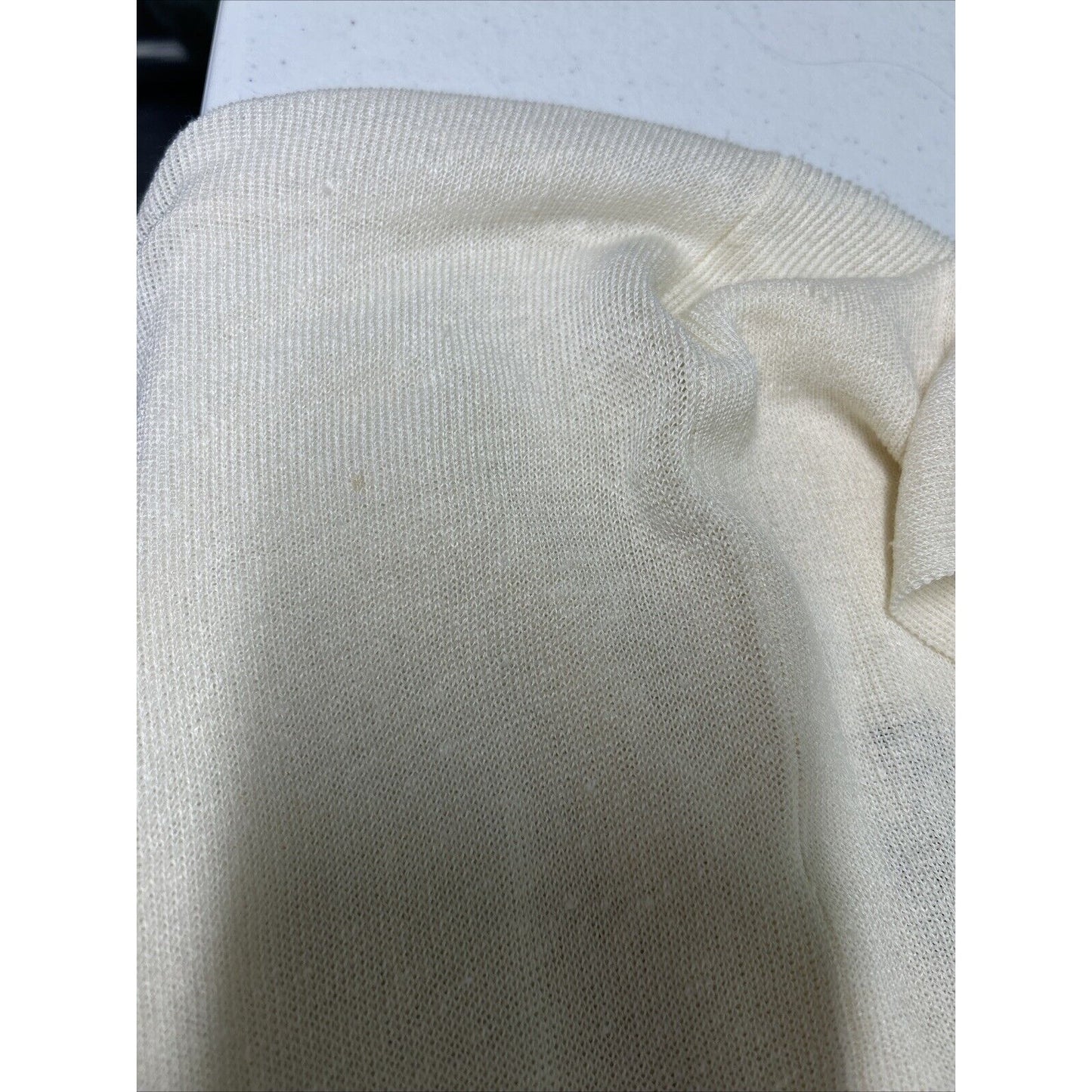 J. Crew Ivory Lightweight Drapey Linen Blend Knit Sweater Cardigan Women’s S