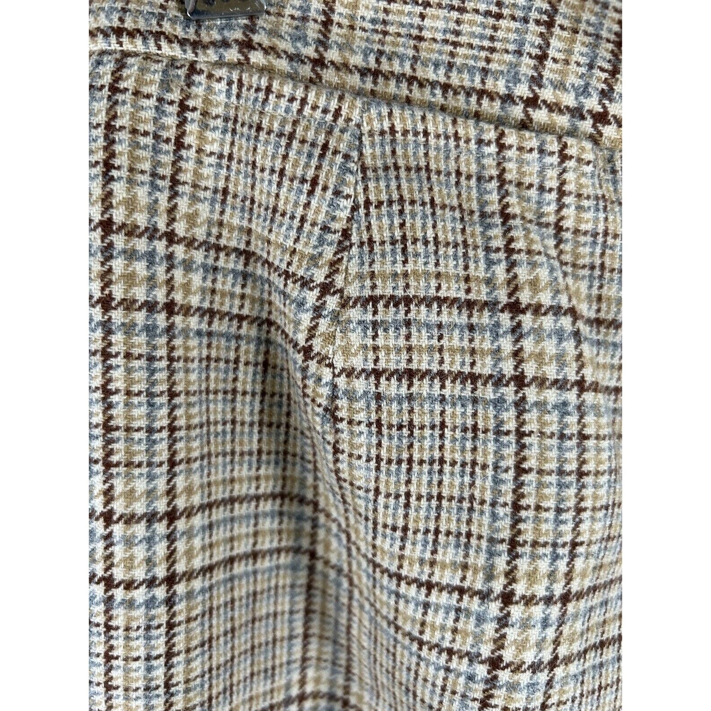 VTG Gordon Of Philadelphia Multicolored Plaid Wool Blend Pants 6 (26 x 29)