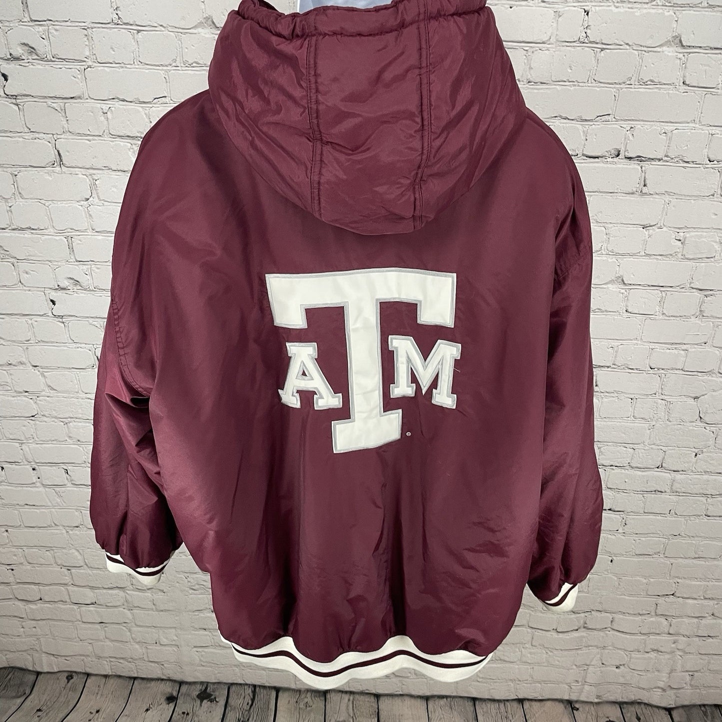 Champs Maroon Texas A&M Aggies Insulated Puffer Hooded Full Zipped Jacket XXL